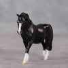 Waffles OOAK Custom Shaded Black Pony Chip By Kristin Cermele - Gemstone Series