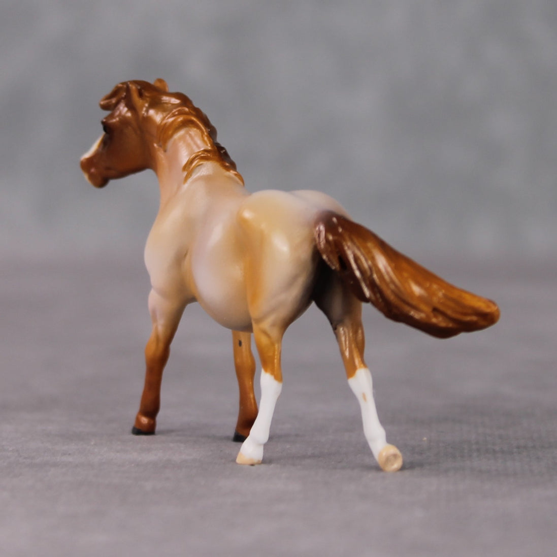 "Ambiguous Pie" OOAK Custom Chestnut Roan Pony Chip By Kristen Cermele - Gemstone Series