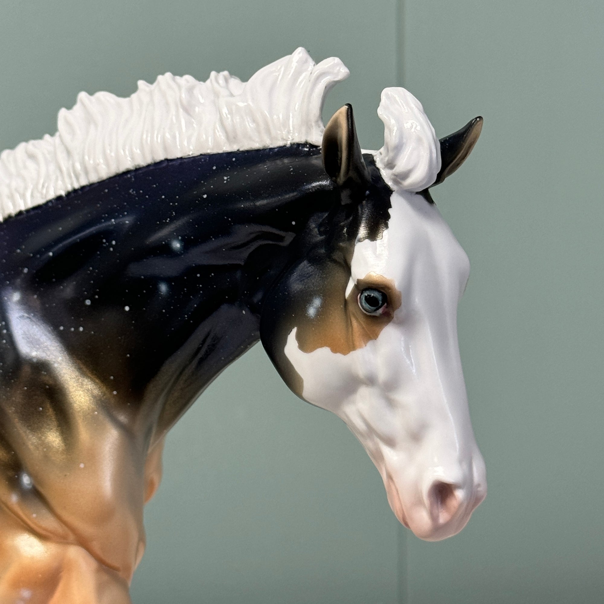 Starry Creature - OOAK Housed Within the Heart Series LE-15 Run Deco Running Stock Horse  By Ellen Robbins EQ24 Based on Art of the Horse Literature Submission By Erin Verscheure