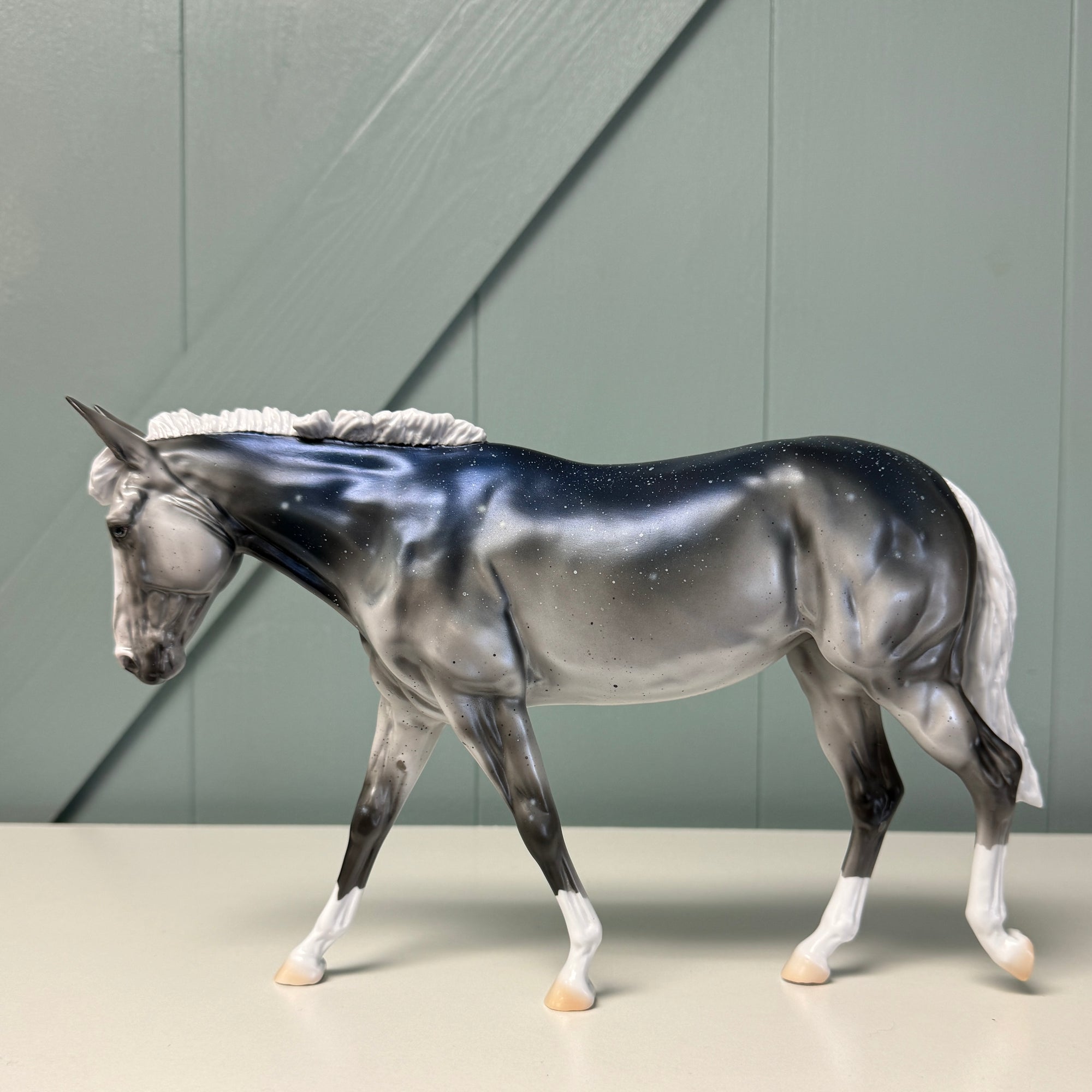 Serenade - OOAK Housed Within the Heart Series LE-15 Run Deco Mule By Ellen Robbins EQ24 Based on Art of the Horse Literature Submission By Erin Verscheure