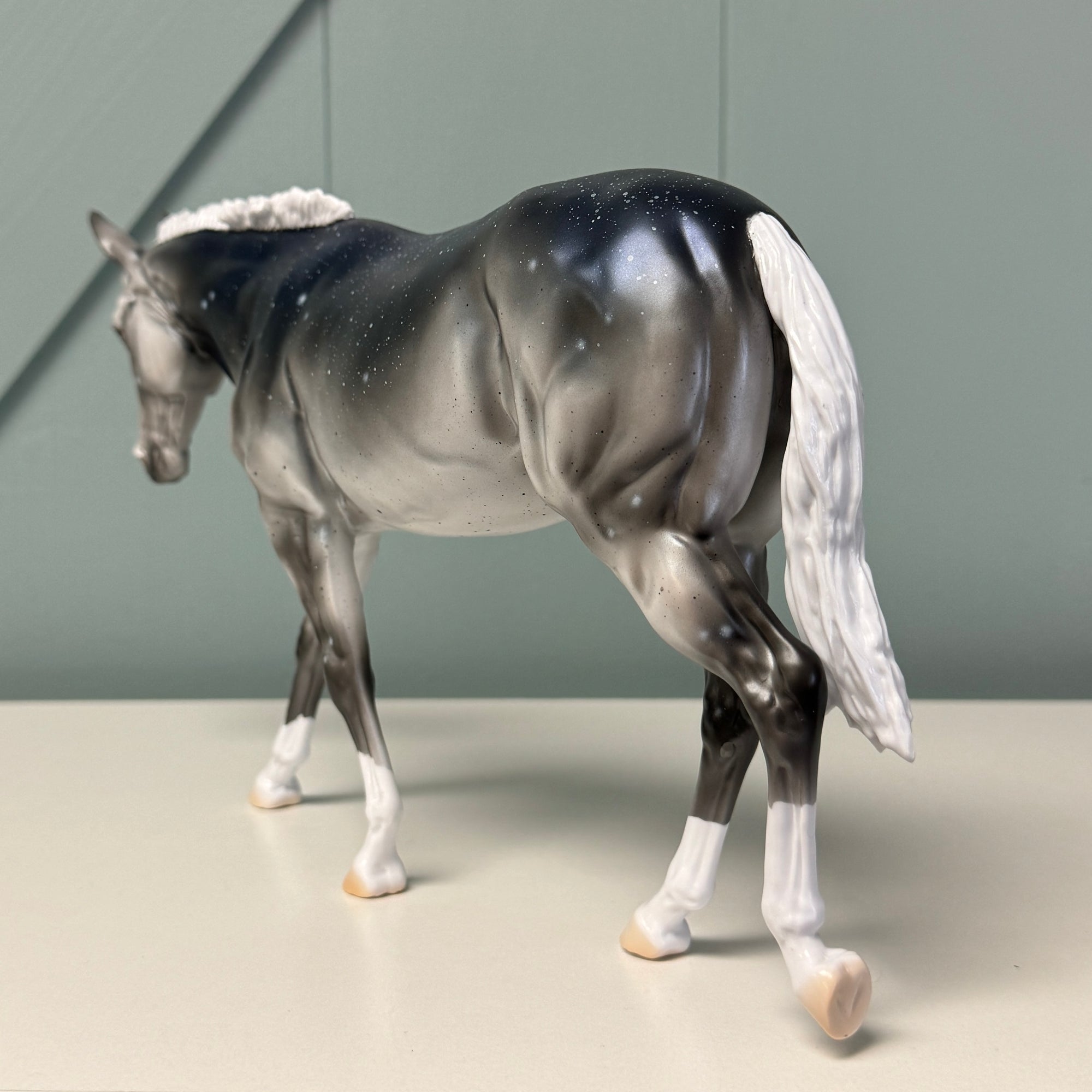 Serenade - OOAK Housed Within the Heart Series LE-15 Run Deco Mule By Ellen Robbins EQ24 Based on Art of the Horse Literature Submission By Erin Verscheure