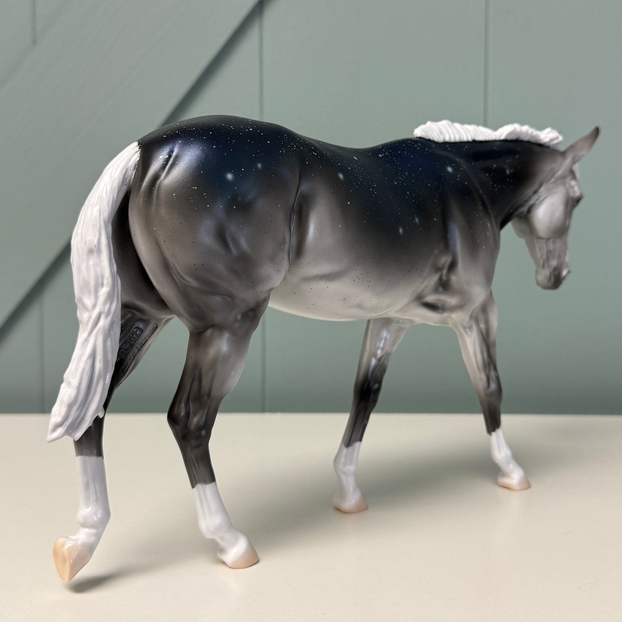 Serenade - OOAK Housed Within the Heart Series LE-15 Run Deco Mule By Ellen Robbins EQ24 Based on Art of the Horse Literature Submission By Erin Verscheure