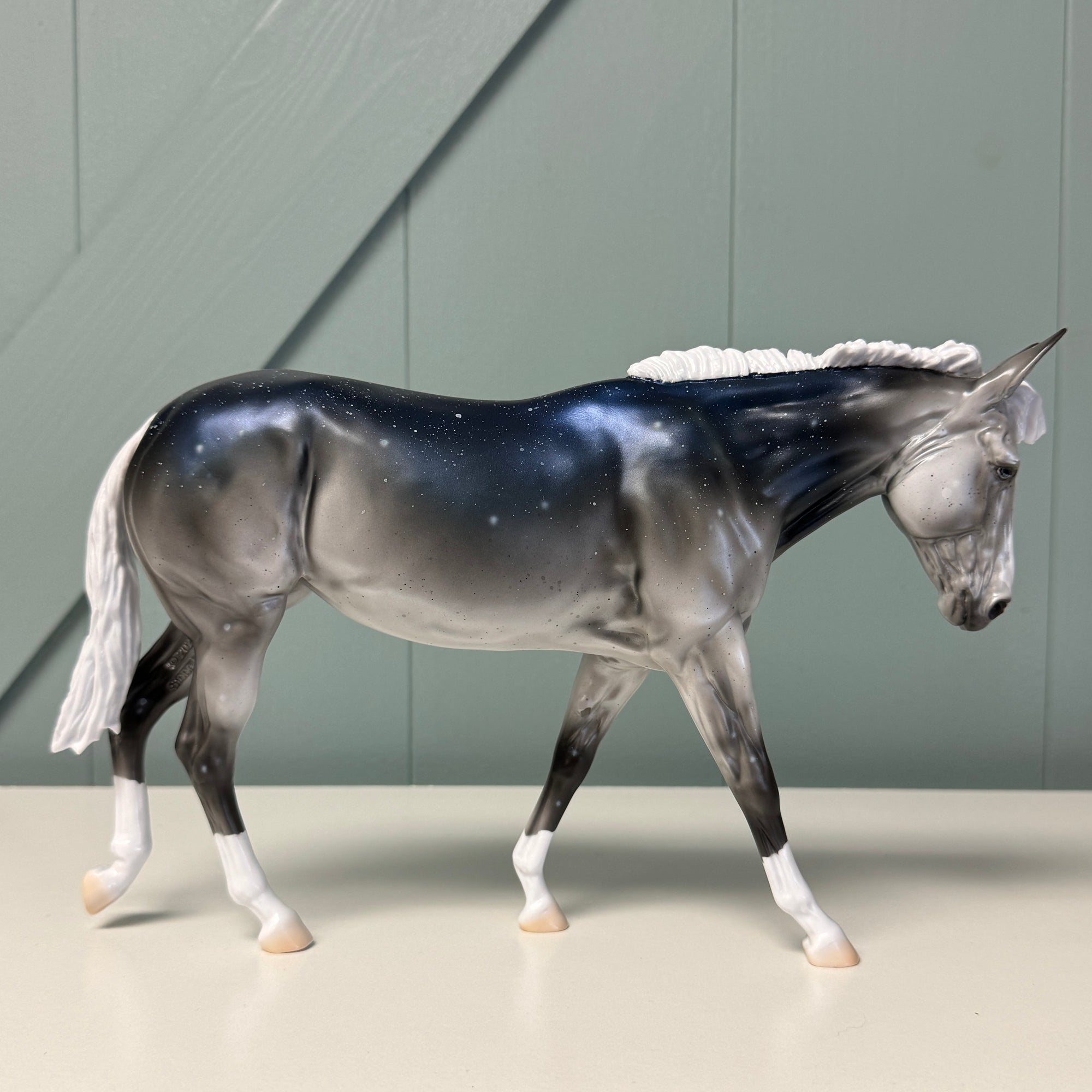 Serenade - OOAK Housed Within the Heart Series LE-15 Run Deco Mule By Ellen Robbins EQ24 Based on Art of the Horse Literature Submission By Erin Verscheure