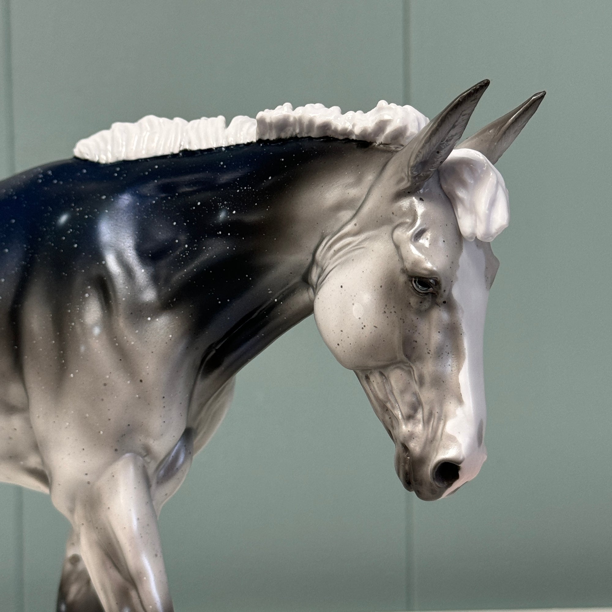 Serenade - OOAK Housed Within the Heart Series LE-15 Run Deco Mule By Ellen Robbins EQ24 Based on Art of the Horse Literature Submission By Erin Verscheure