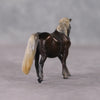 Tortellini OOAK Custom Silver Black Pony Chip By Kristin Cermele - Gemstone Series