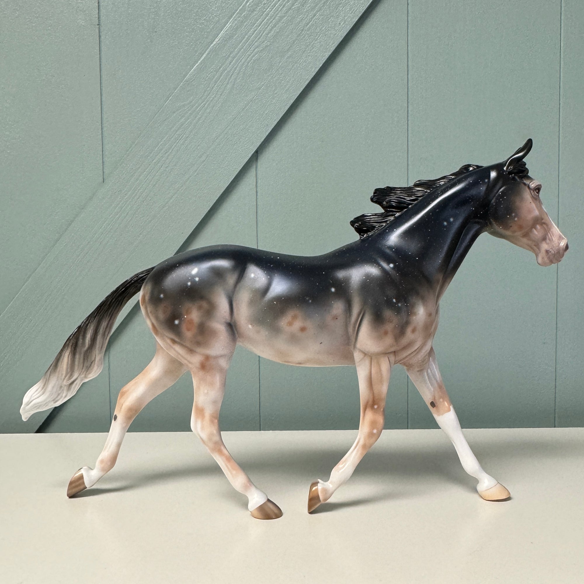 Dear Friend - OOAK Housed Within the Heart Series LE-15 Run Deco Palouse By Ellen Robbins EQ24 Based on Art of the Horse Literature Submission By Erin Verscheure