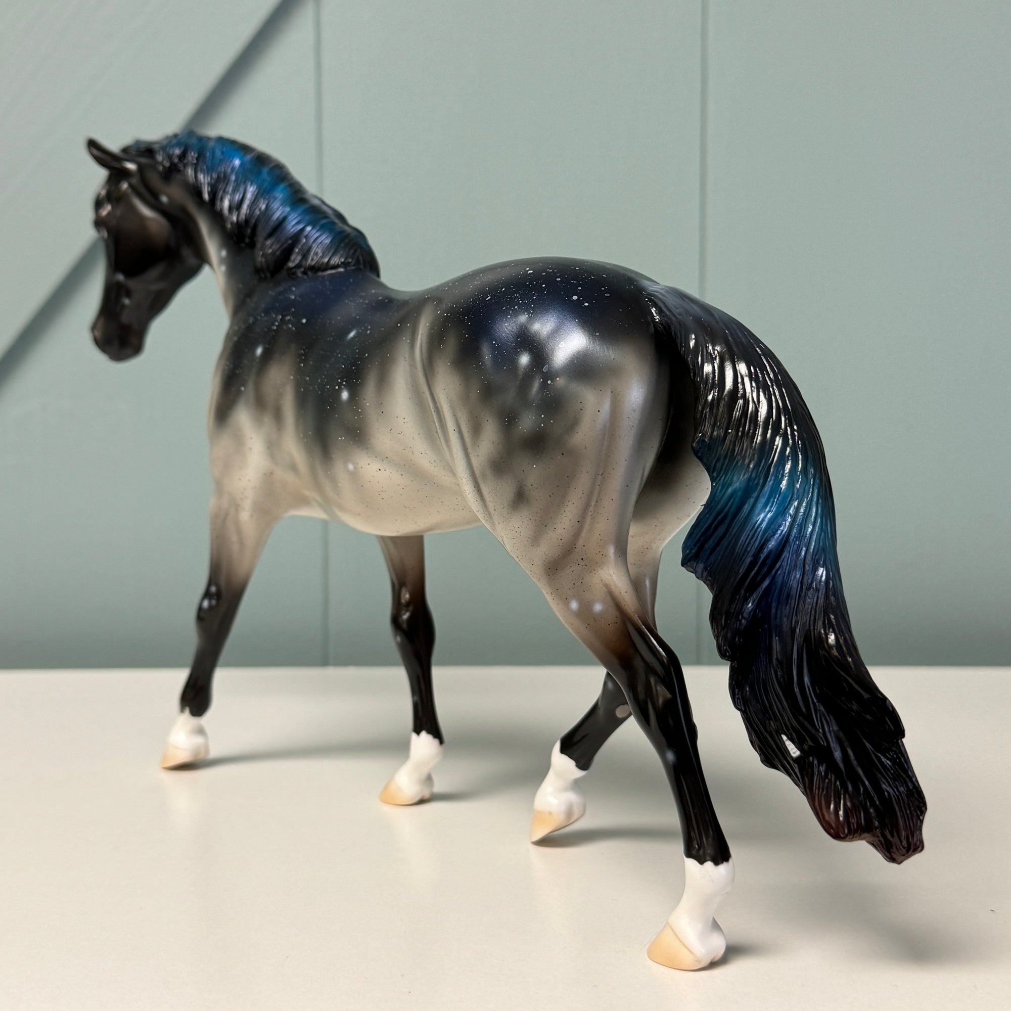 Overcome - OOAK Housed Within the Heart Series LE-15 Run Deco Pony By Ellen Robbins EQ24 Based on Art of the Horse Literature Submission By Erin Verscheure