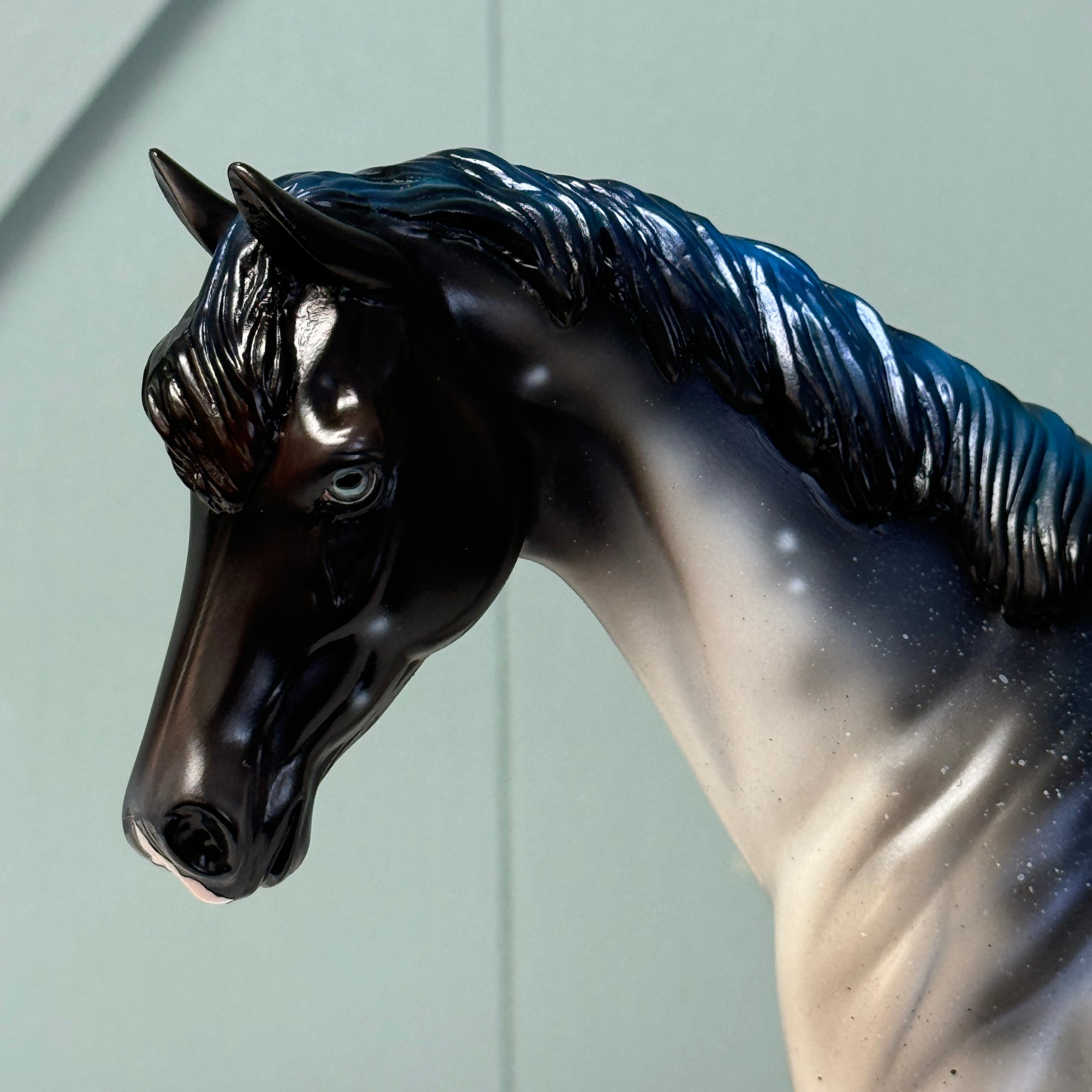 Overcome - OOAK Housed Within the Heart Series LE-15 Run Deco Pony By Ellen Robbins EQ24 Based on Art of the Horse Literature Submission By Erin Verscheure