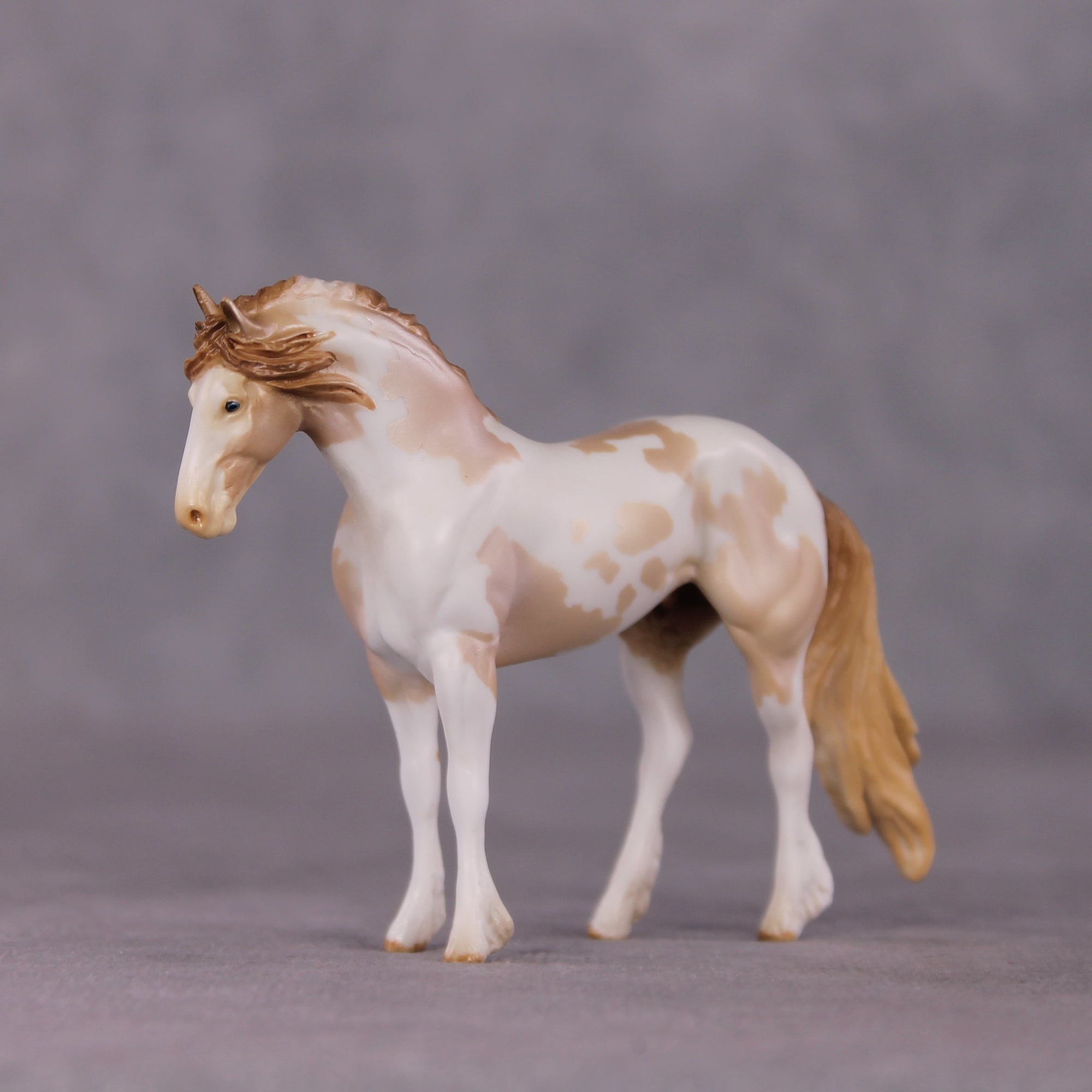 "Ornamentalist" OOAK EFCM Friesian Chip By Kristen Cermele - April GemStones Series