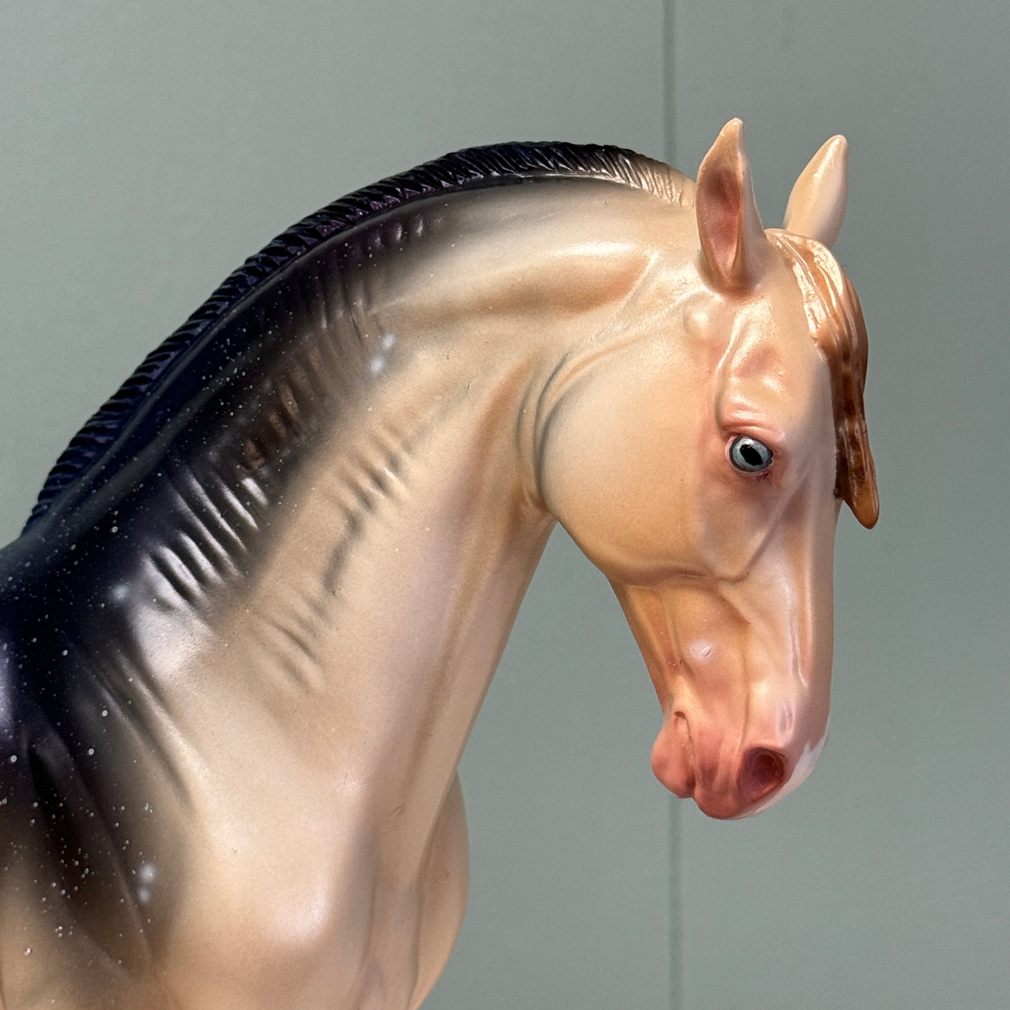 Stars Rain Down - OOAK Housed Within the Heart Series LE-15 Run Deco andalusian By Ellen Robbins EQ24 Based on Art of the Horse Literature Submission By Erin Verscheure