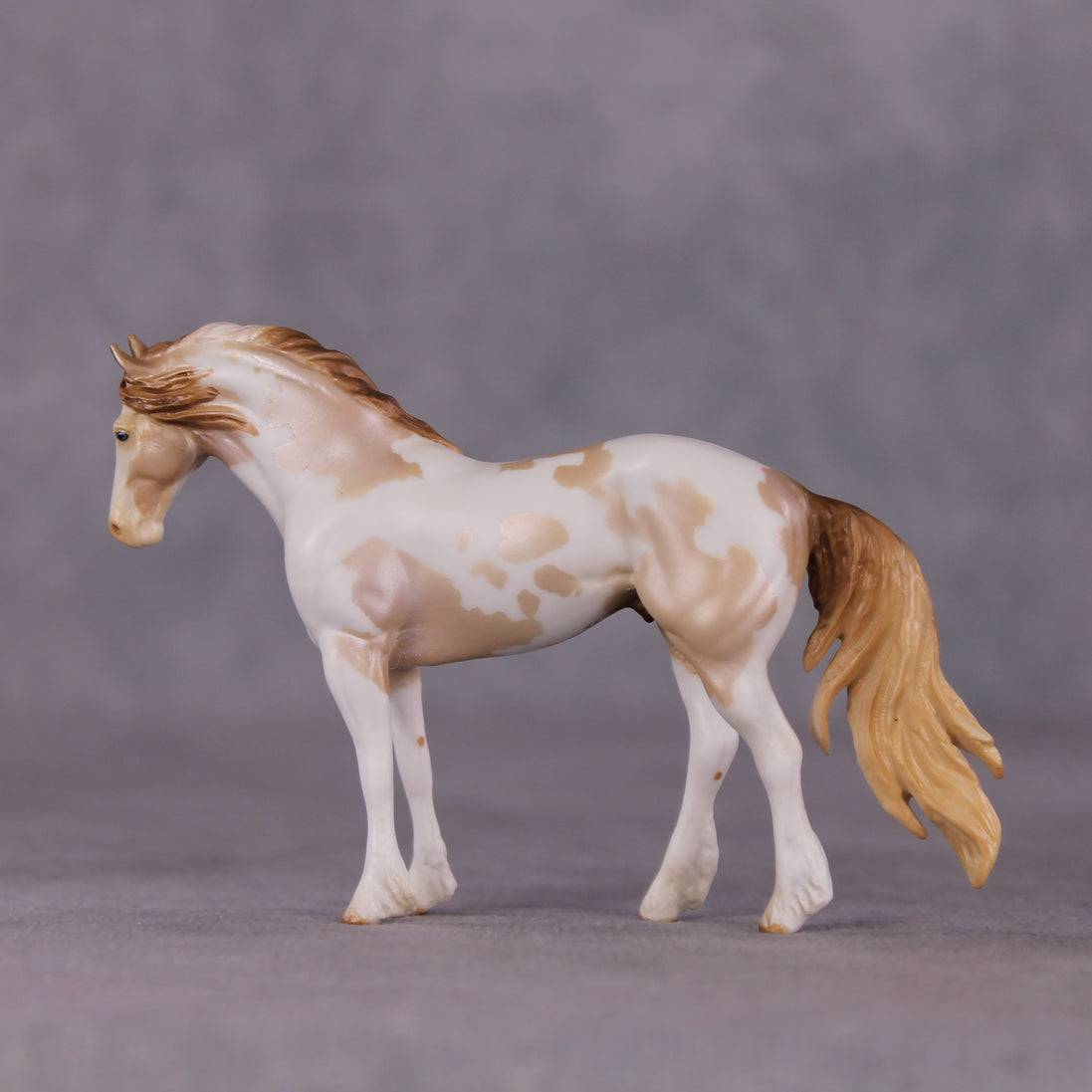 "Ornamentalist" OOAK EFCM Friesian Chip By Kristen Cermele - April GemStones Series