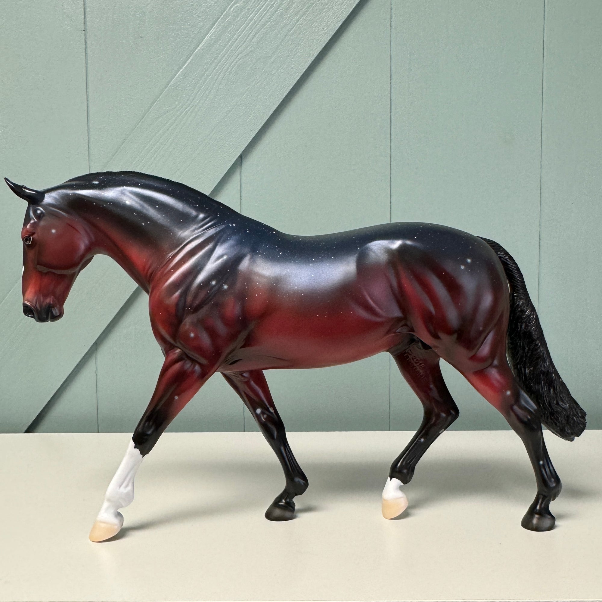 Not Alone - OOAK Housed Within the Heart Series LE-15 Run Deco Irish Draught By Ellen Robbins EQ24 Based on Art of the Horse Literature Submission By Erin Verscheure