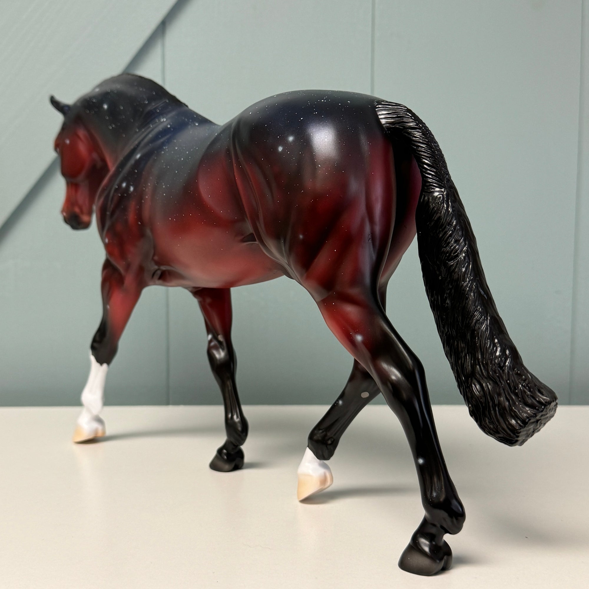 Not Alone - OOAK Housed Within the Heart Series LE-15 Run Deco Irish Draught By Ellen Robbins EQ24 Based on Art of the Horse Literature Submission By Erin Verscheure