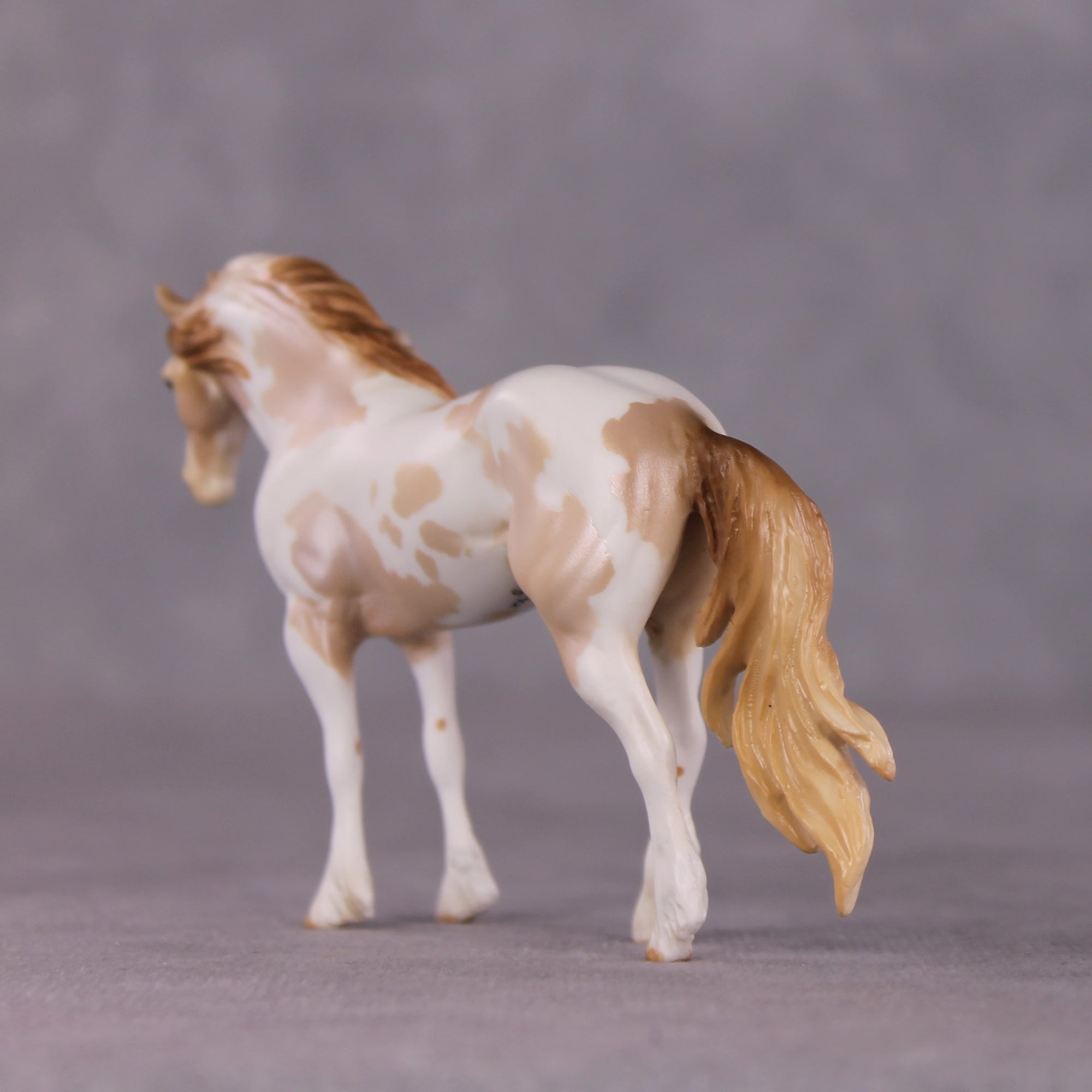 "Ornamentalist" OOAK EFCM Friesian Chip By Kristen Cermele - April GemStones Series