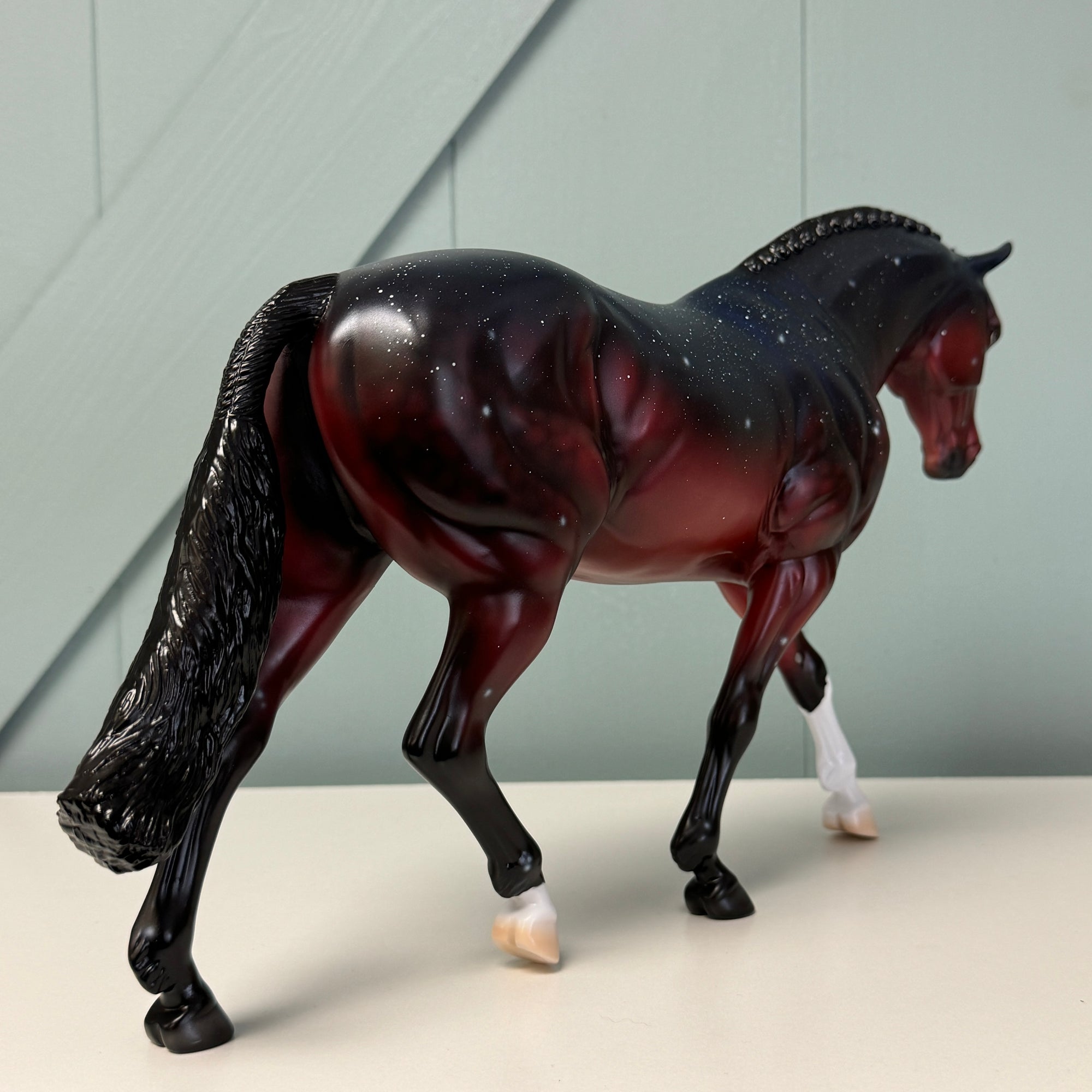 Not Alone - OOAK Housed Within the Heart Series LE-15 Run Deco Irish Draught By Ellen Robbins EQ24 Based on Art of the Horse Literature Submission By Erin Verscheure