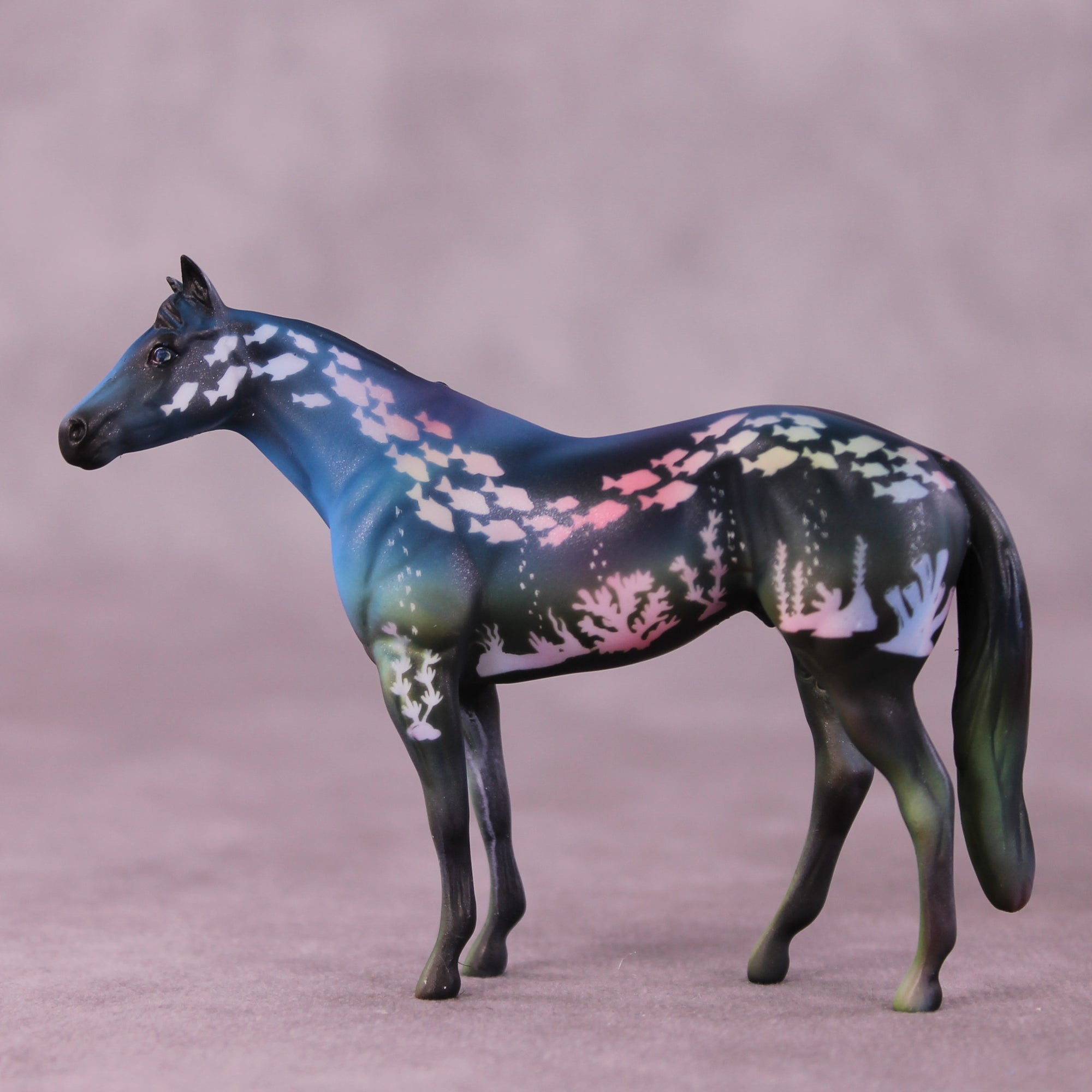 Whale Done OOAK Stock Horse Chip by Kike Duarte SCD25