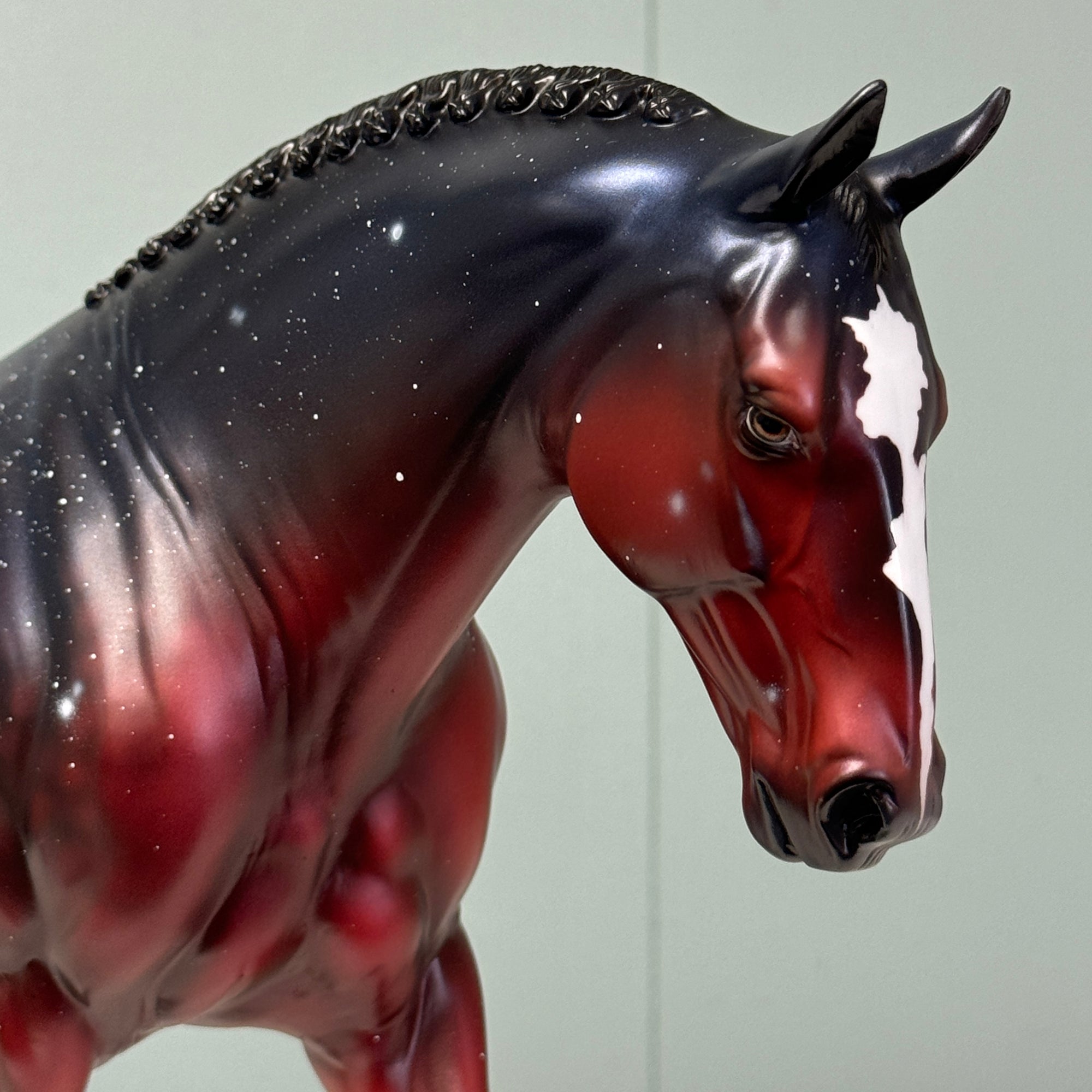 Not Alone - OOAK Housed Within the Heart Series LE-15 Run Deco Irish Draught By Ellen Robbins EQ24 Based on Art of the Horse Literature Submission By Erin Verscheure