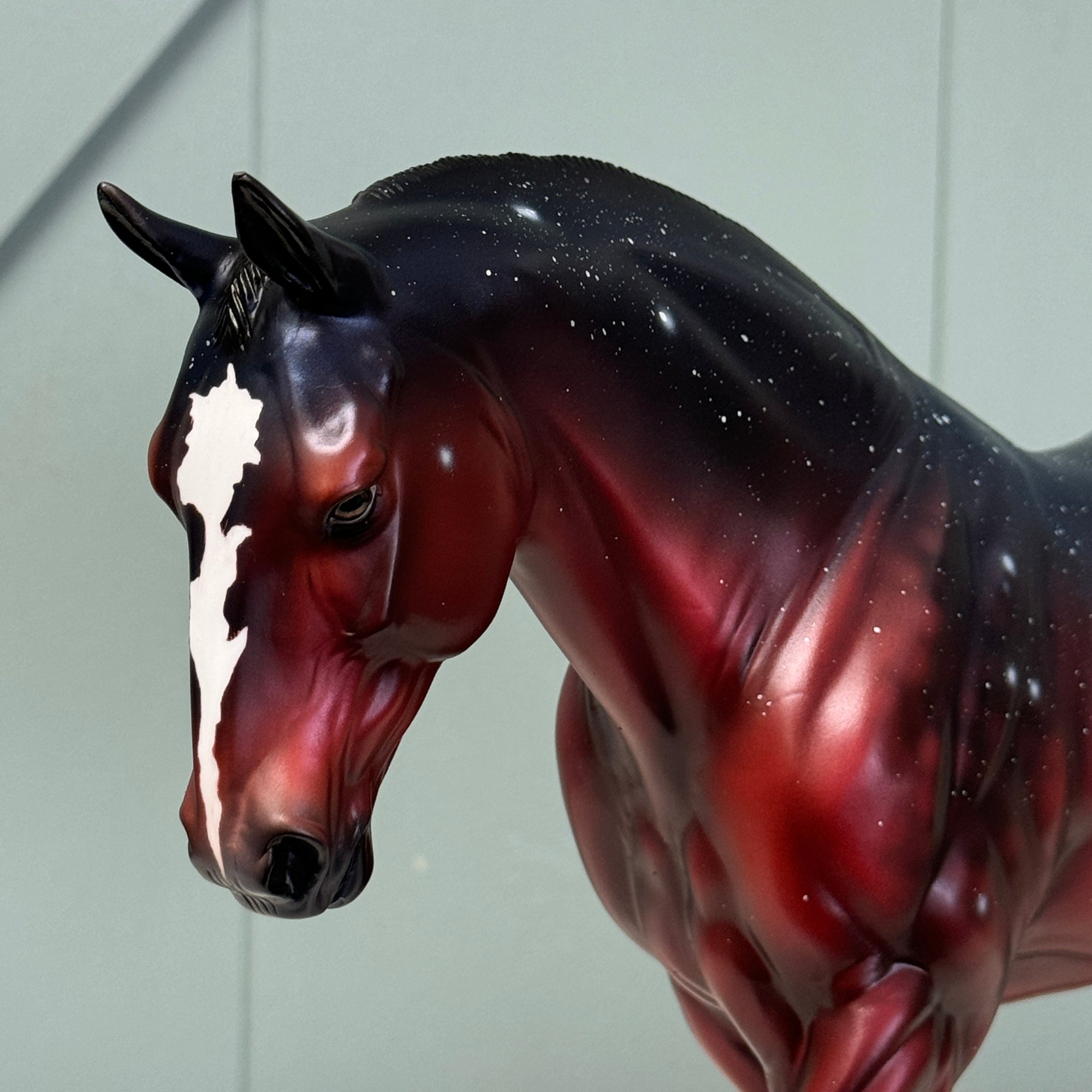 Not Alone - OOAK Housed Within the Heart Series LE-15 Run Deco Irish Draught By Ellen Robbins EQ24 Based on Art of the Horse Literature Submission By Erin Verscheure