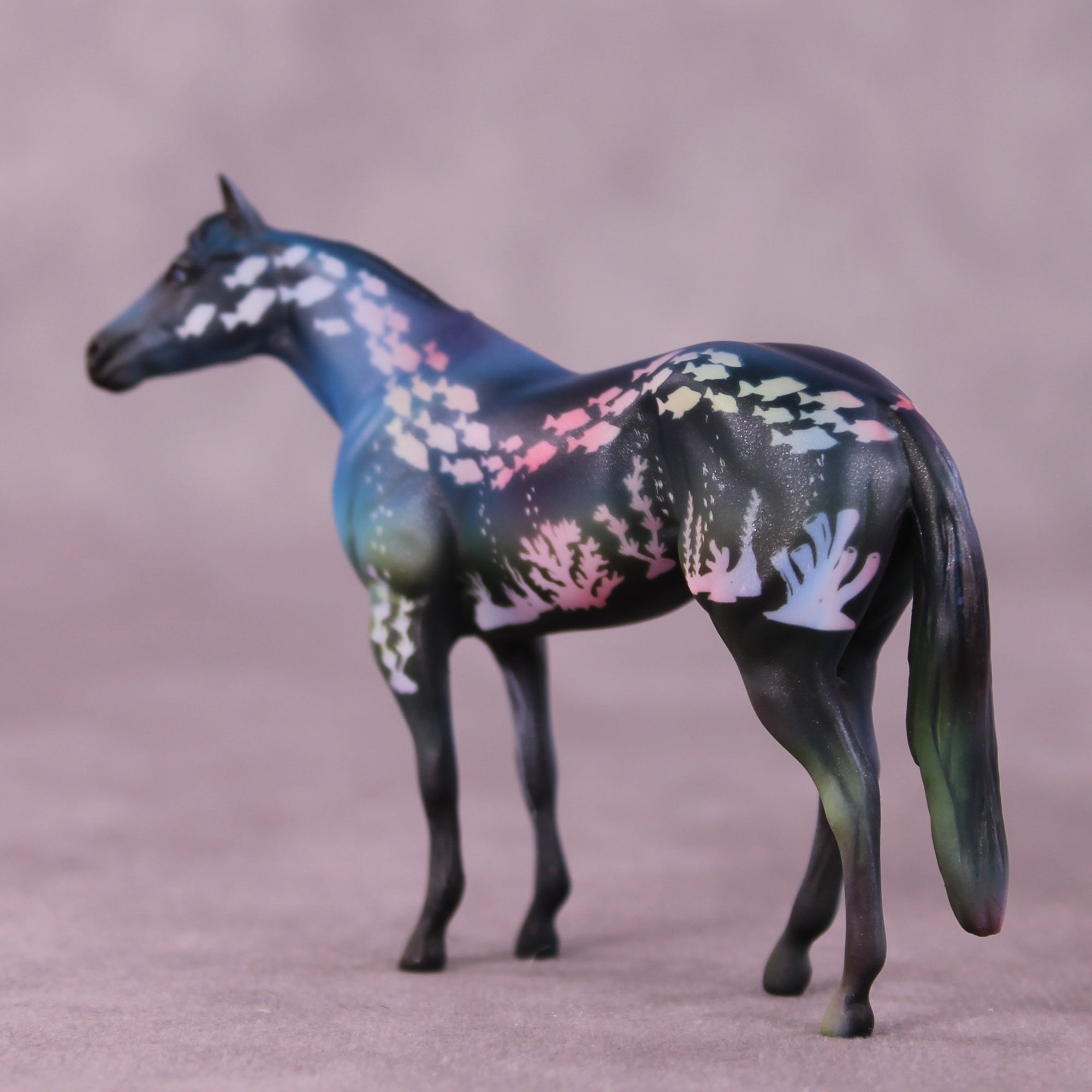 Whale Done OOAK Stock Horse Chip by Kike Duarte SCD25