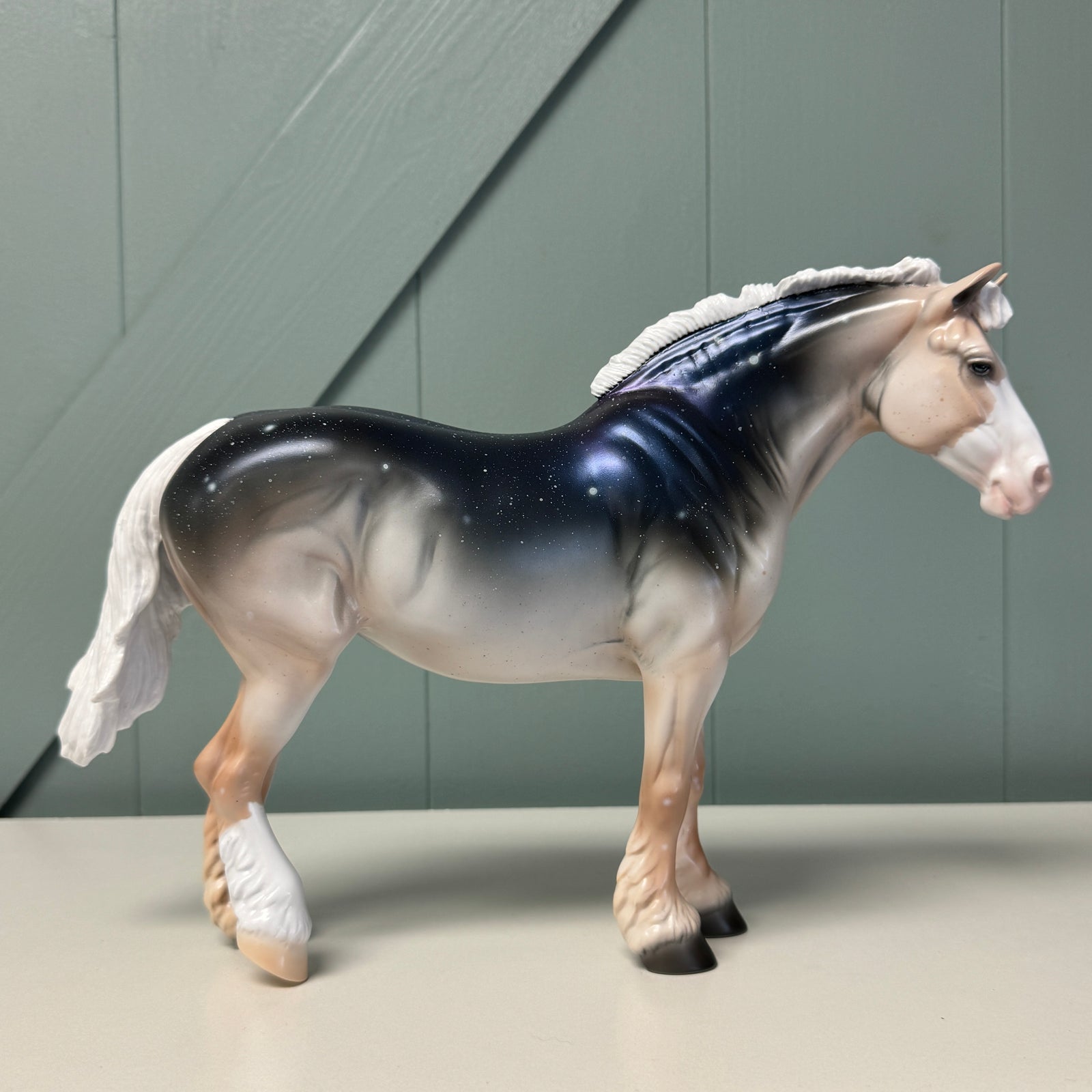 Comfort - OOAK Housed Within the Heart Series LE-15 Run Deco Heavy Draft Mare By Ellen Robbins EQ24 Based on Art of the Horse Literature Submission By Erin Verscheure