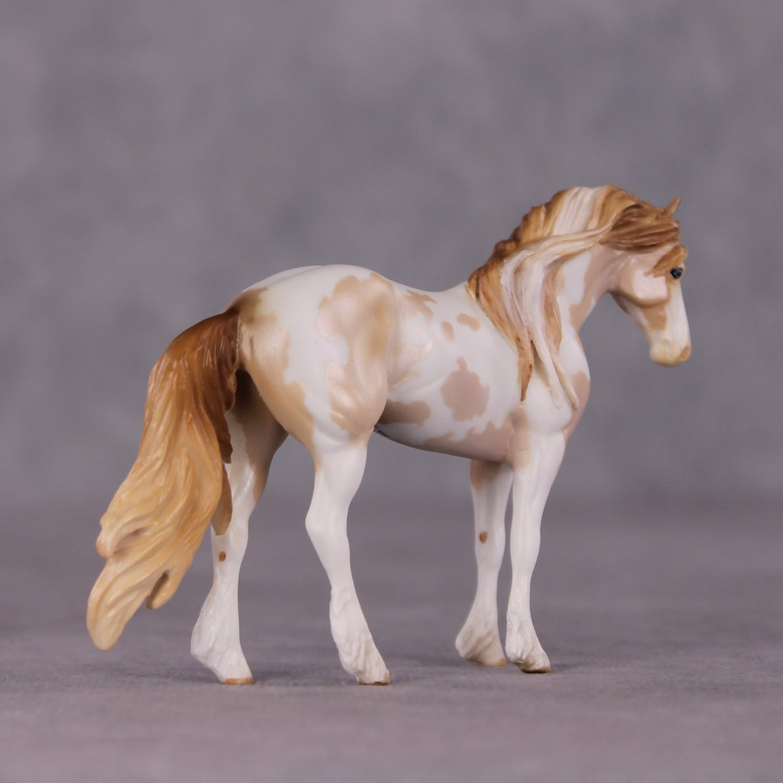 "Ornamentalist" OOAK EFCM Friesian Chip By Kristen Cermele - April GemStones Series
