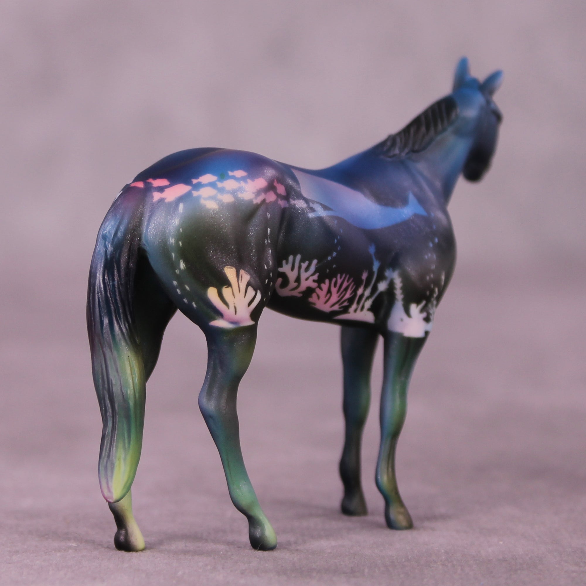 Whale Done OOAK Stock Horse Chip by Kike Duarte SCD25