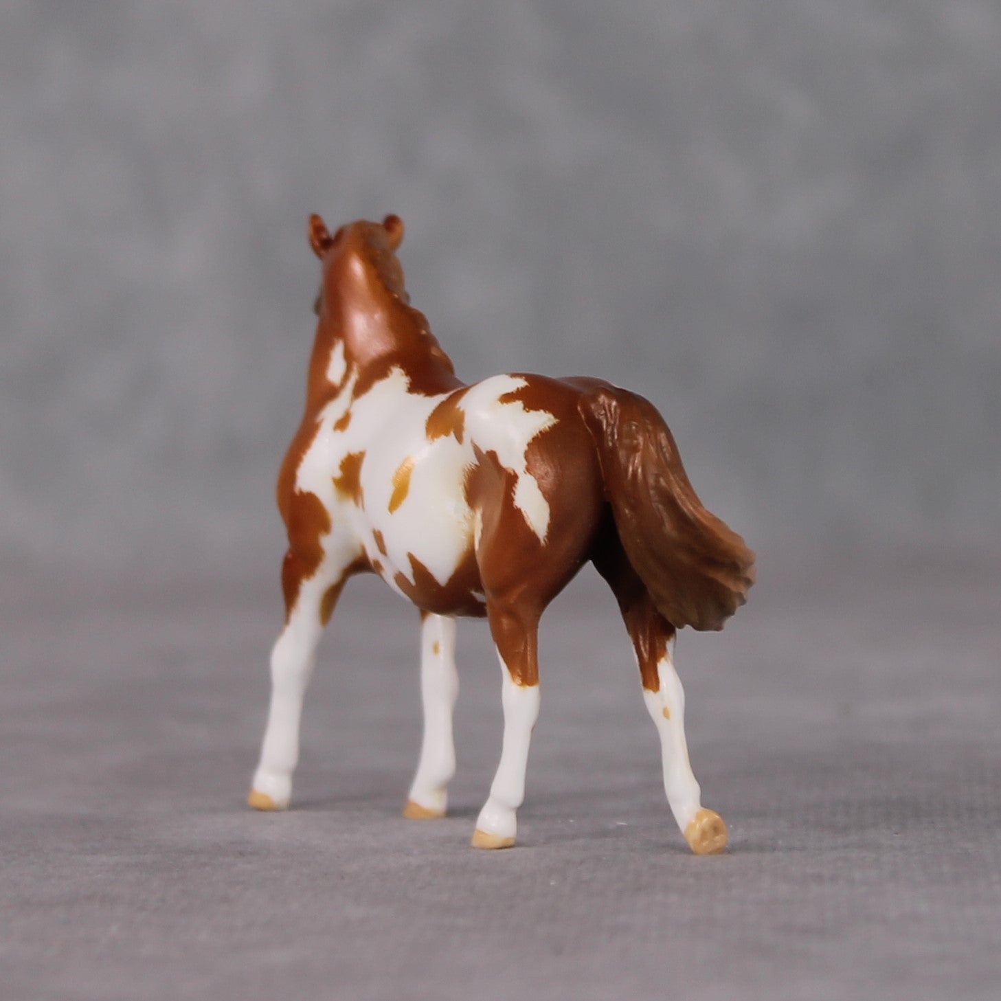 "Surprise Raisin" OOAK Custom Chestnut Overo Pony Chip By Kristin Cermele - Gemstone Series