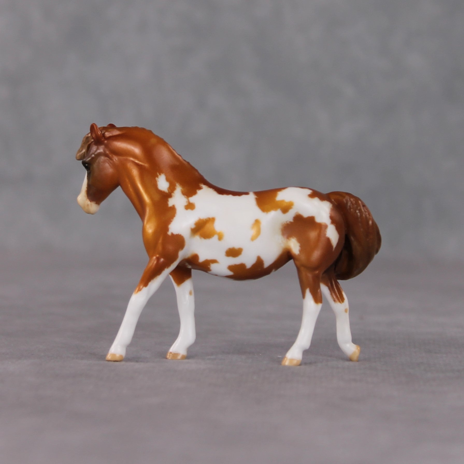"Surprise Raisin" OOAK Custom Chestnut Overo Pony Chip By Kristin Cermele - Gemstone Series