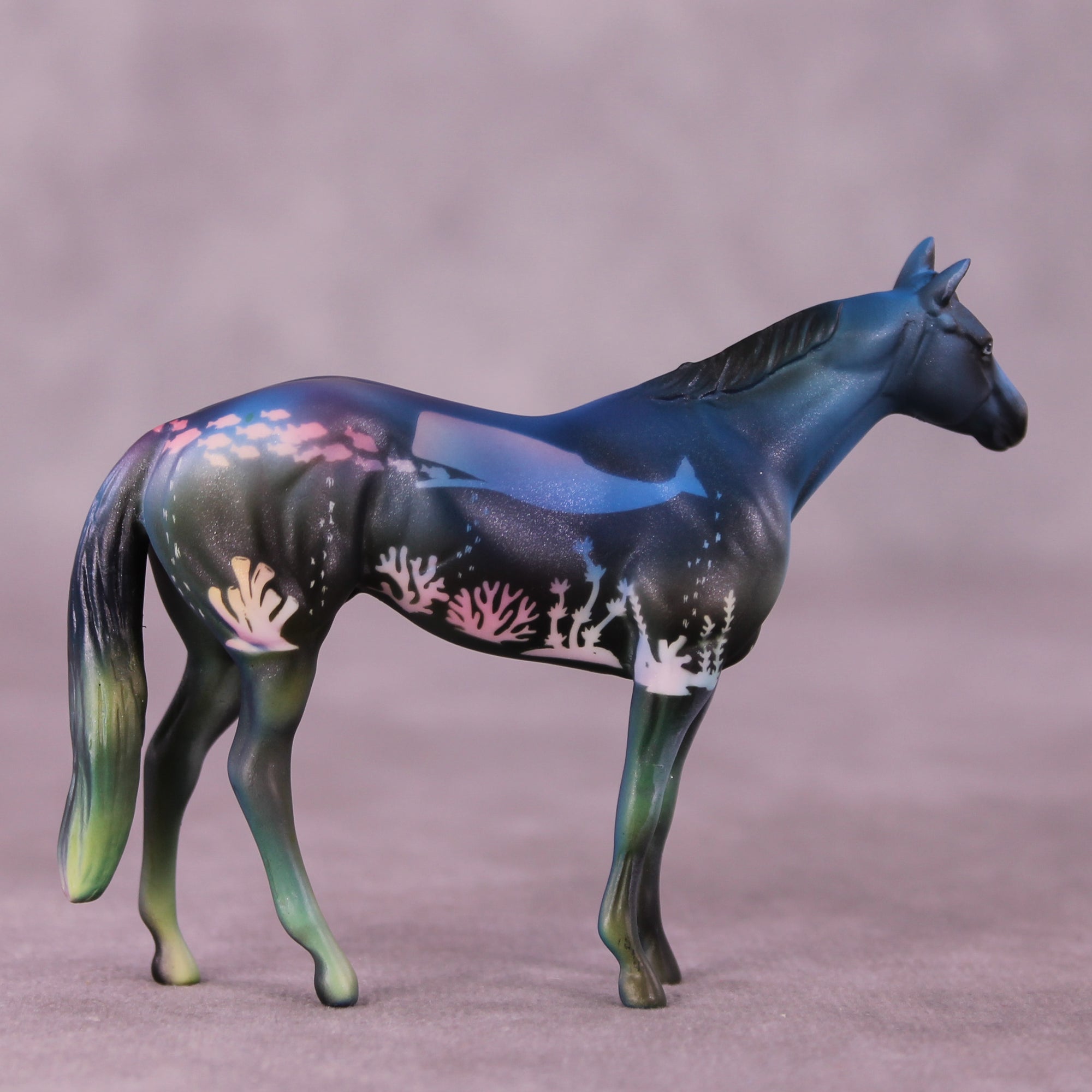 Whale Done OOAK Stock Horse Chip by Kike Duarte SCD25
