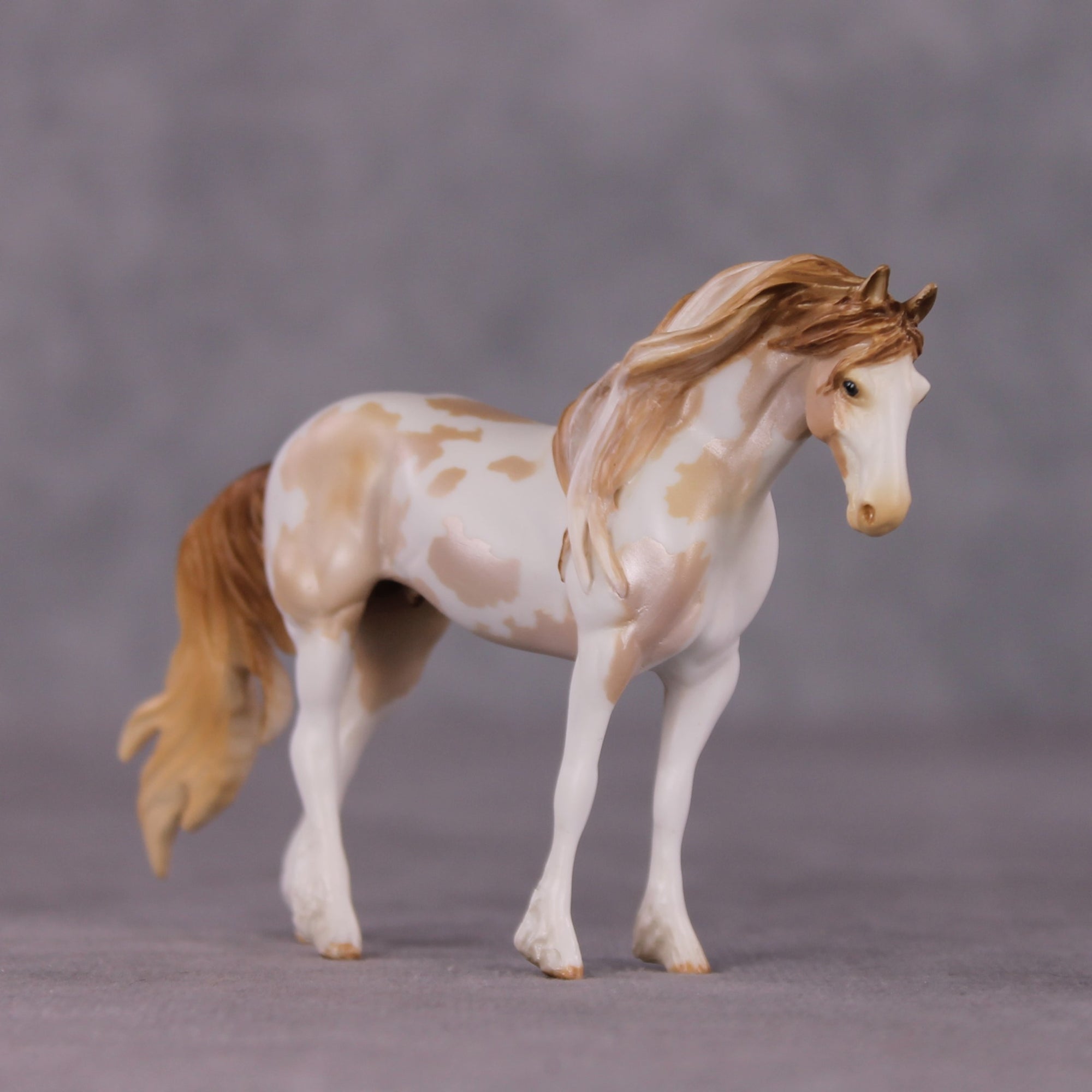 "Ornamentalist" OOAK EFCM Friesian Chip By Kristen Cermele - April GemStones Series