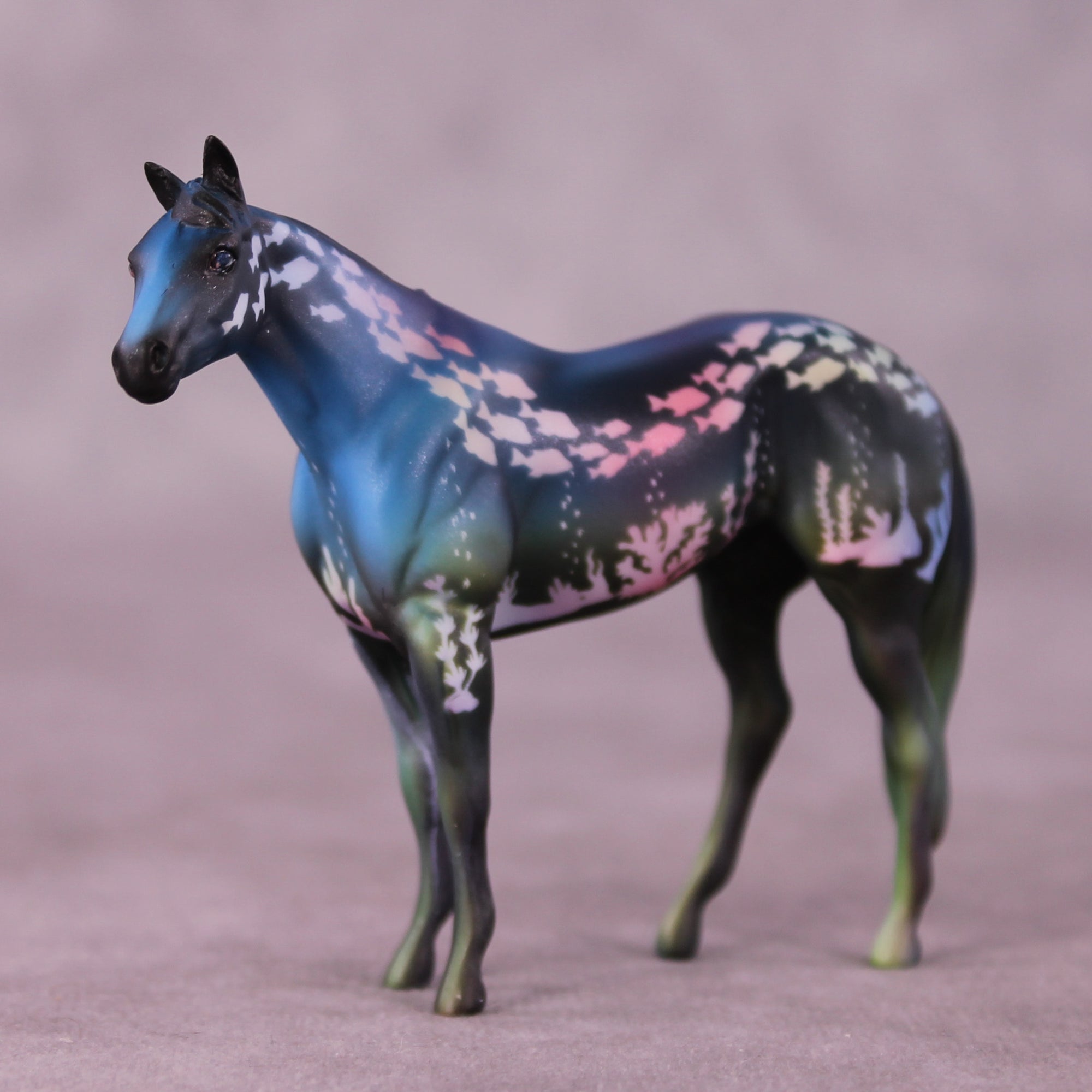 Whale Done OOAK Stock Horse Chip by Kike Duarte SCD25