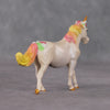 Este OOAK Custom Cream Pearl Unicorn Pony Chip By Kristin Cermele - Gemstone Series