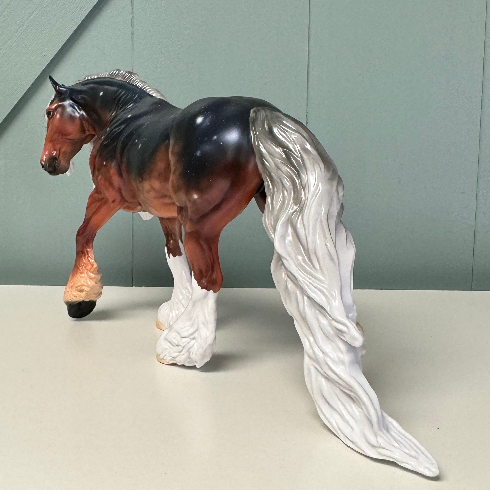 Seventh Birthday - OOAK Housed Within the Heart Series LE-15 Run Deco Irish Cob By Ellen Robbins EQ24 Based on Art of the Horse Literature Submission By Erin Verscheure