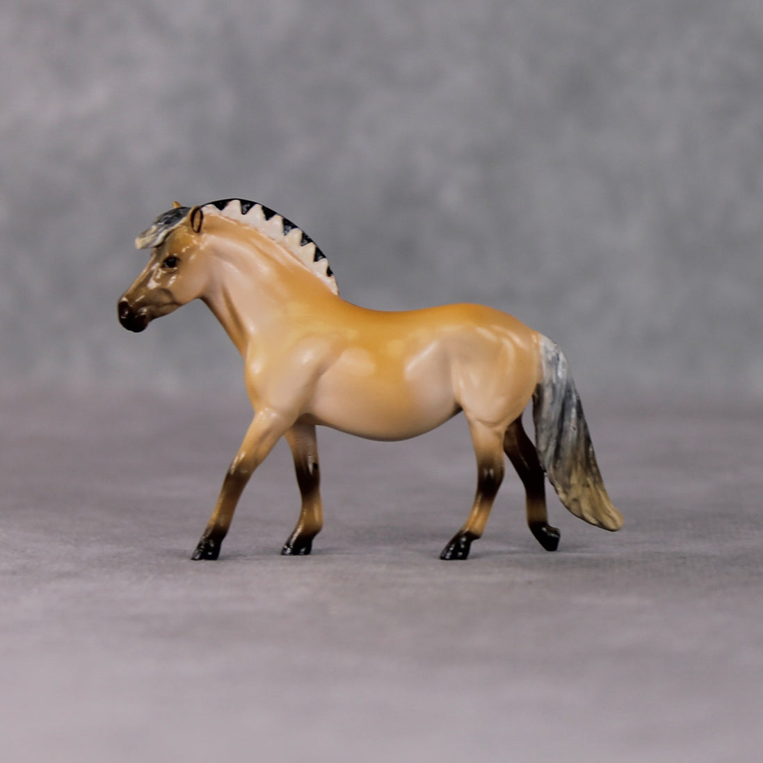 "Vafler" OOAK Custom Fjord Pony Chip By Kristen Cermele - Gemstone Series