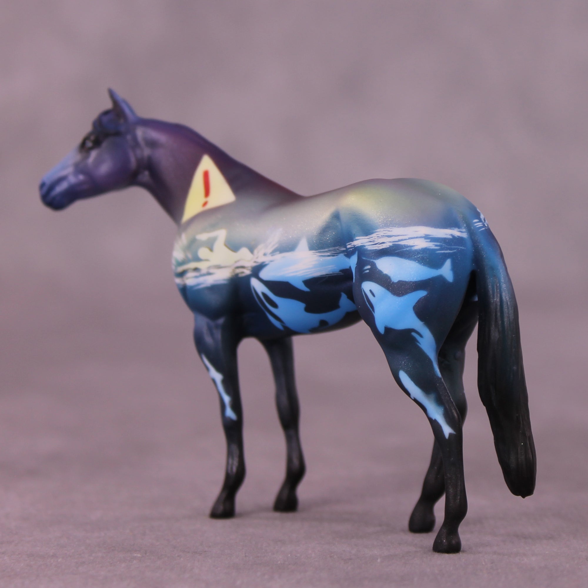 Killer Whale OOAK Stock Horse Chip by Kike Duarte SCD25