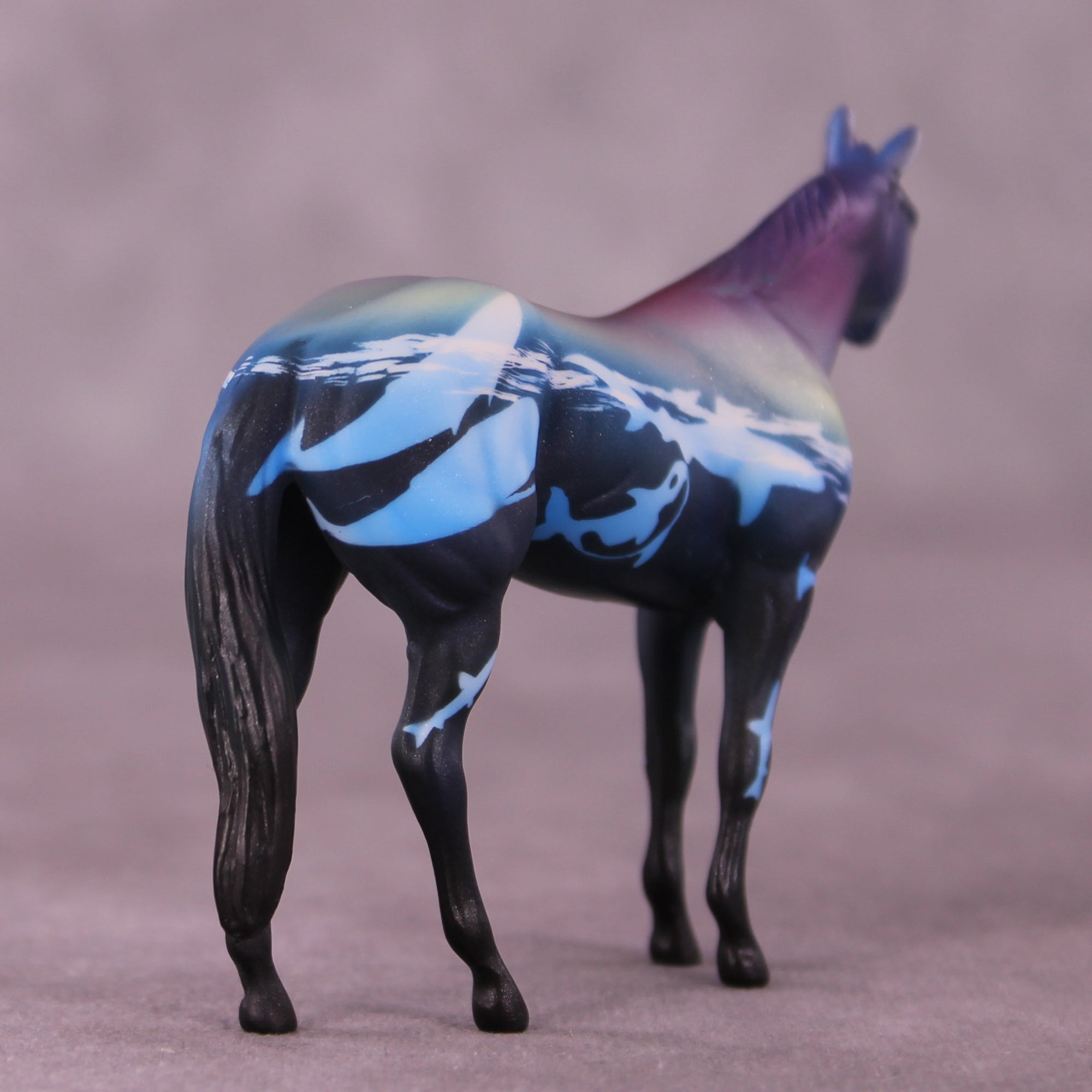 Killer Whale OOAK Stock Horse Chip by Kike Duarte SCD25