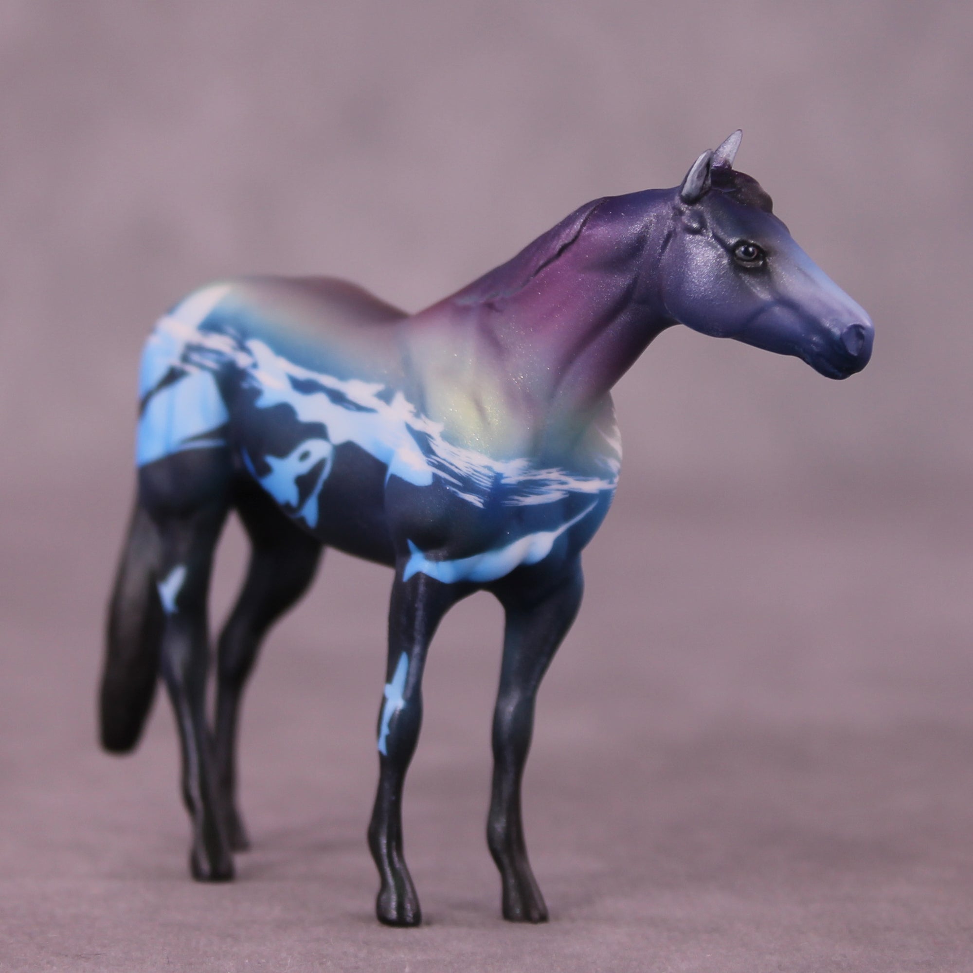 Killer Whale OOAK Stock Horse Chip by Kike Duarte SCD25