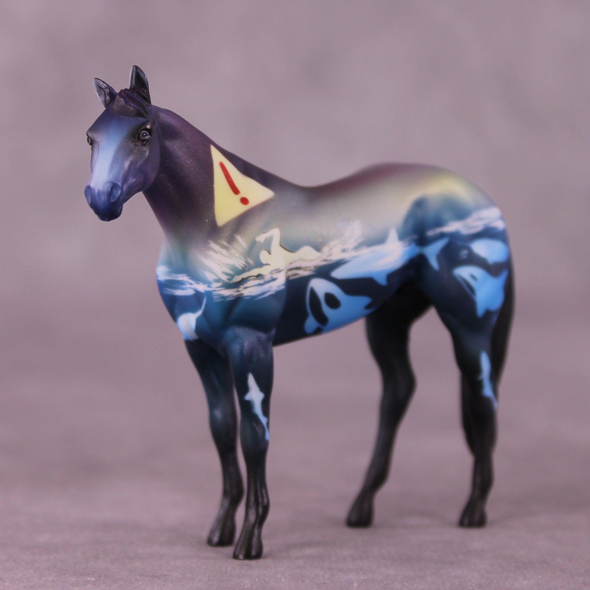 Killer Whale OOAK Stock Horse Chip by Kike Duarte SCD25