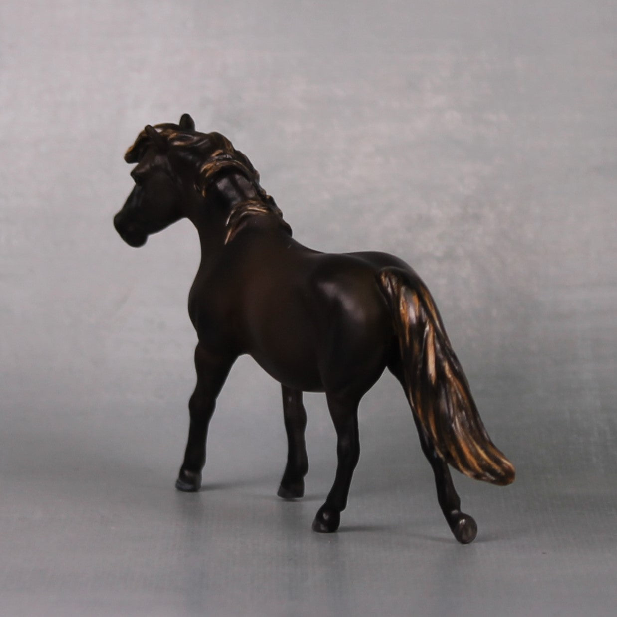 Chip Off The Ole Black OOAK Black Pony Chip  By Maggie Jenner-Bennett LHS24 MHP