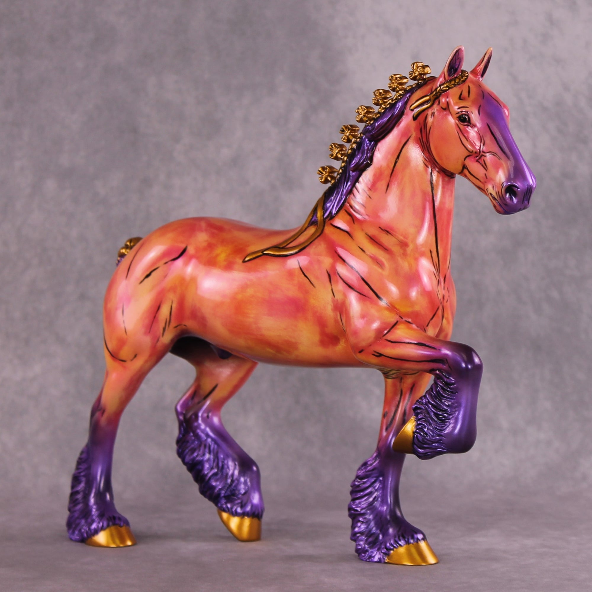 "Tahiti Marvel" OOAK Trotting Drafter By Mel Miller SHCF25 Best Offer 5/27/25