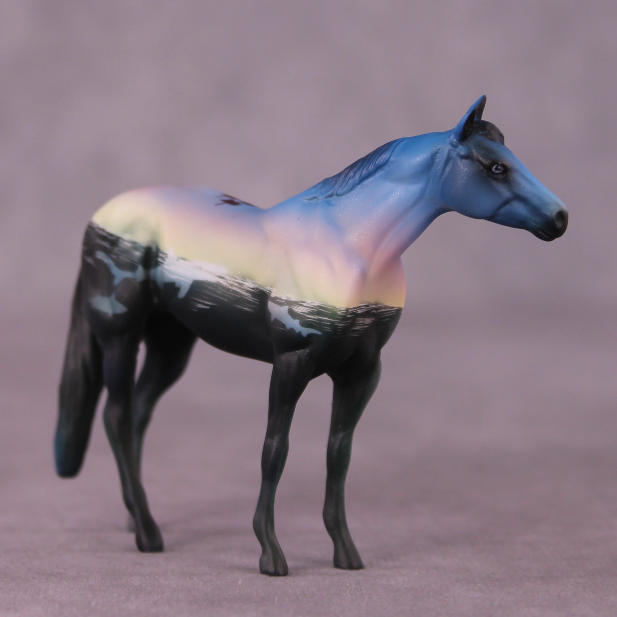 Troubled Water OOAK Stock Horse Chip by Kike Duarte SCD25
