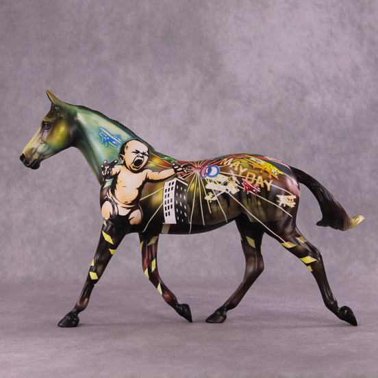 "Tantrum" OOAK Pony by Kike Duarte  SHCF25OS