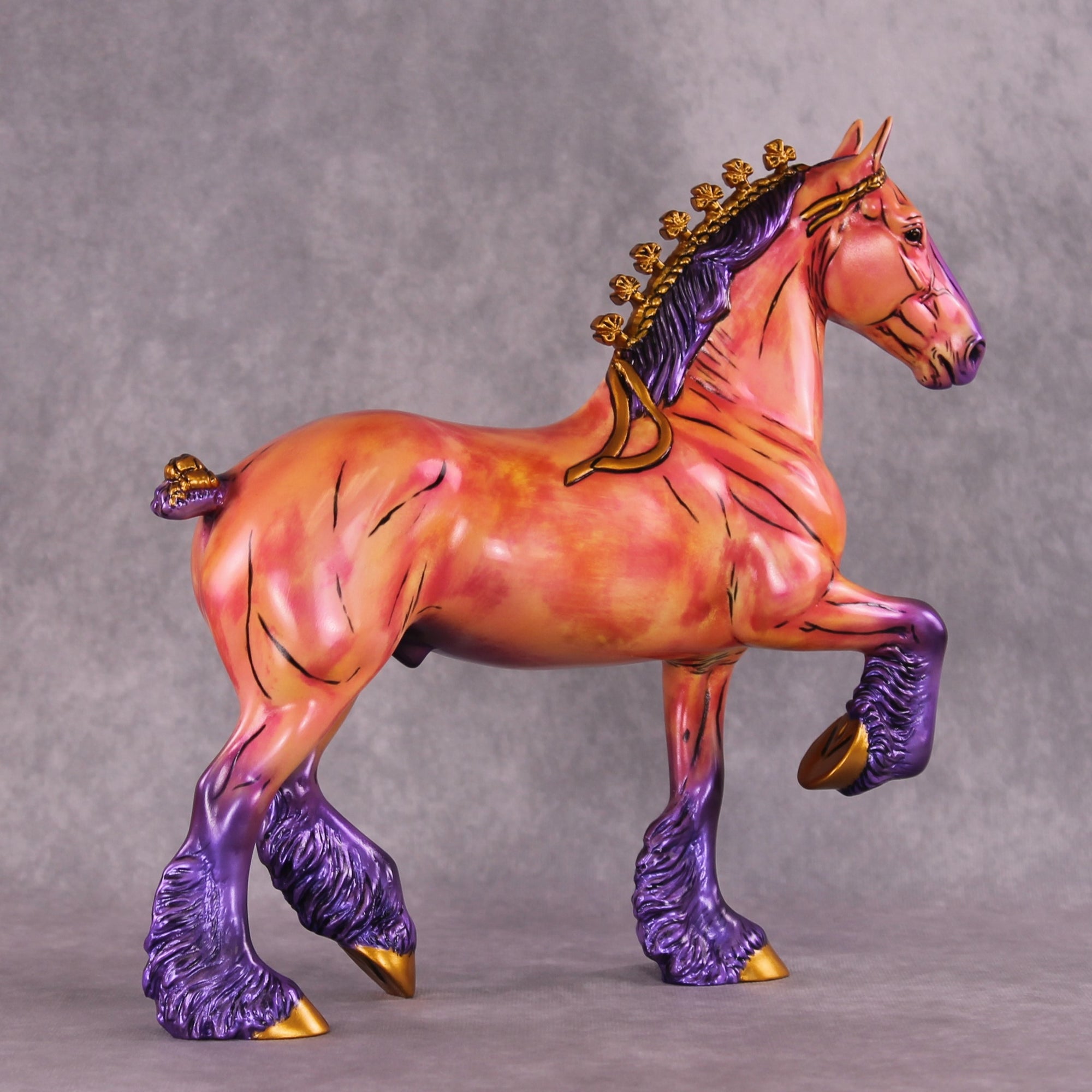 "Tahiti Marvel" OOAK Trotting Drafter By Mel Miller SHCF25 Best Offer 5/27/25