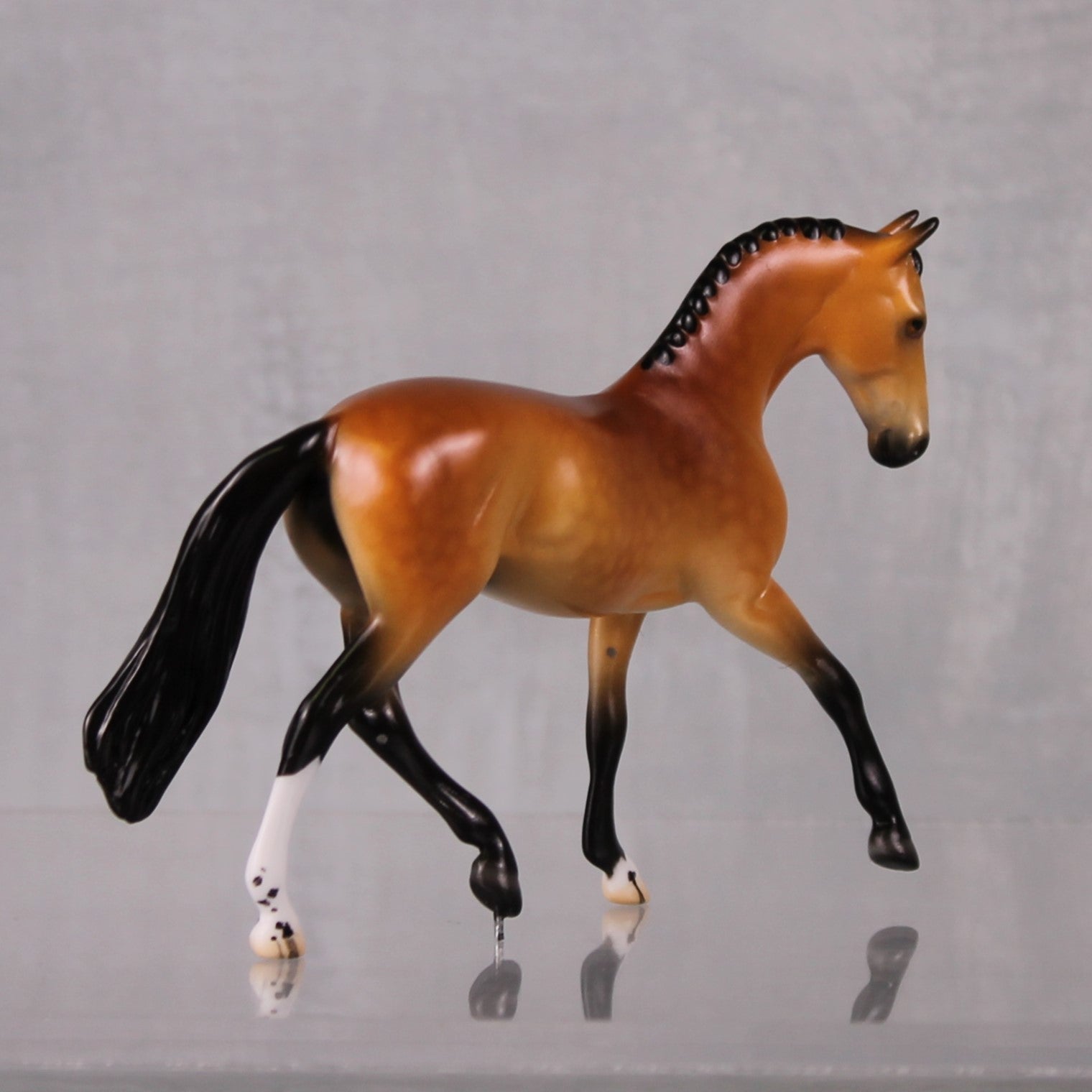 SAMPLE Toffee Apple Two Step - LE-5 Event Run Bay with Chrome Custom Warmblood Chip By Ellen Robbins LHS24 Run