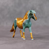 Edamame OOAK Teal Shaded Pony Chip By Kristin Cermele - Gemstone Series