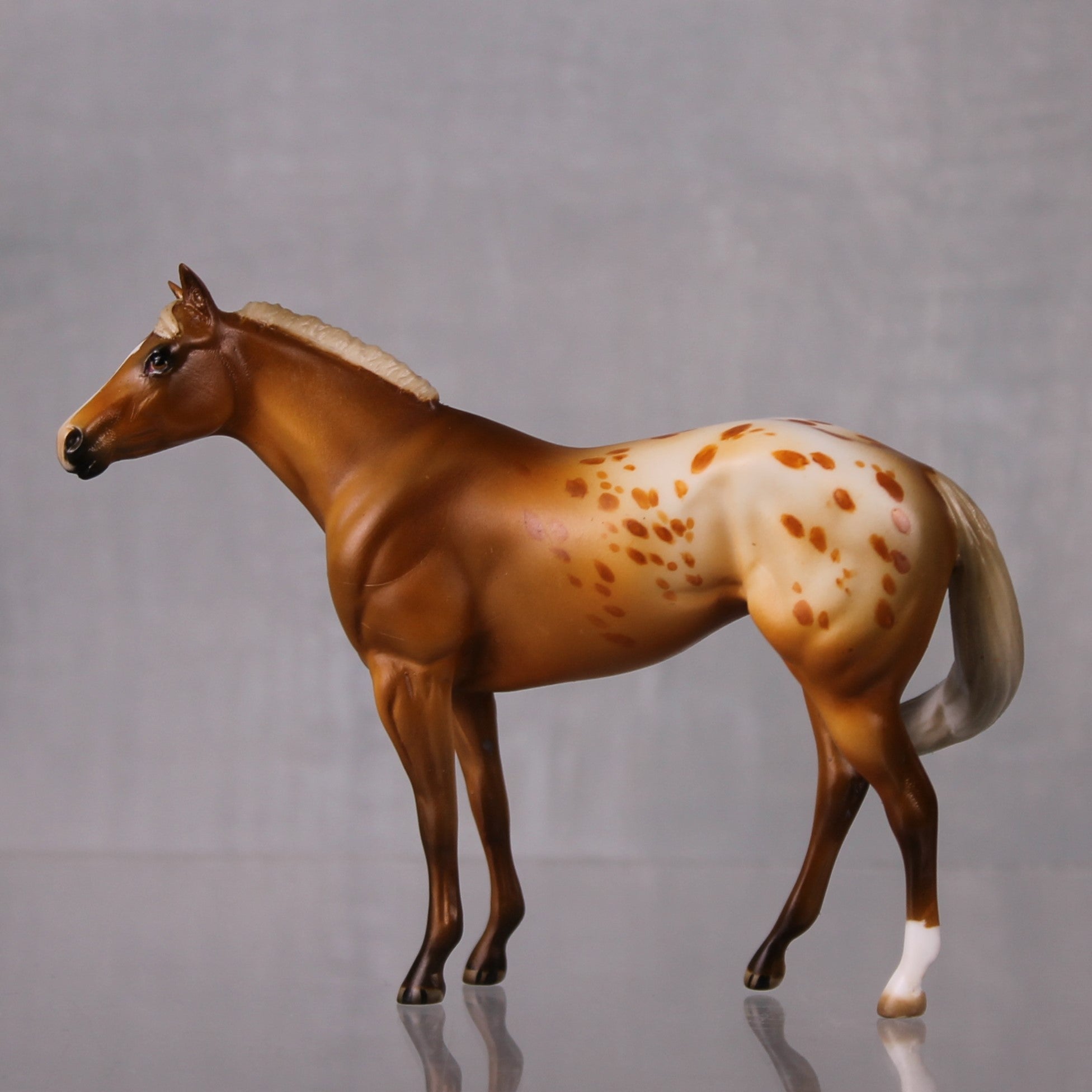 SAMPLE SET Pumpkin Spice and Cinnamon LE-10 Event Run Custom Chestnut Appaloosa Stock Chip and Custom Chip Foal Set By Julie Keim LHS24