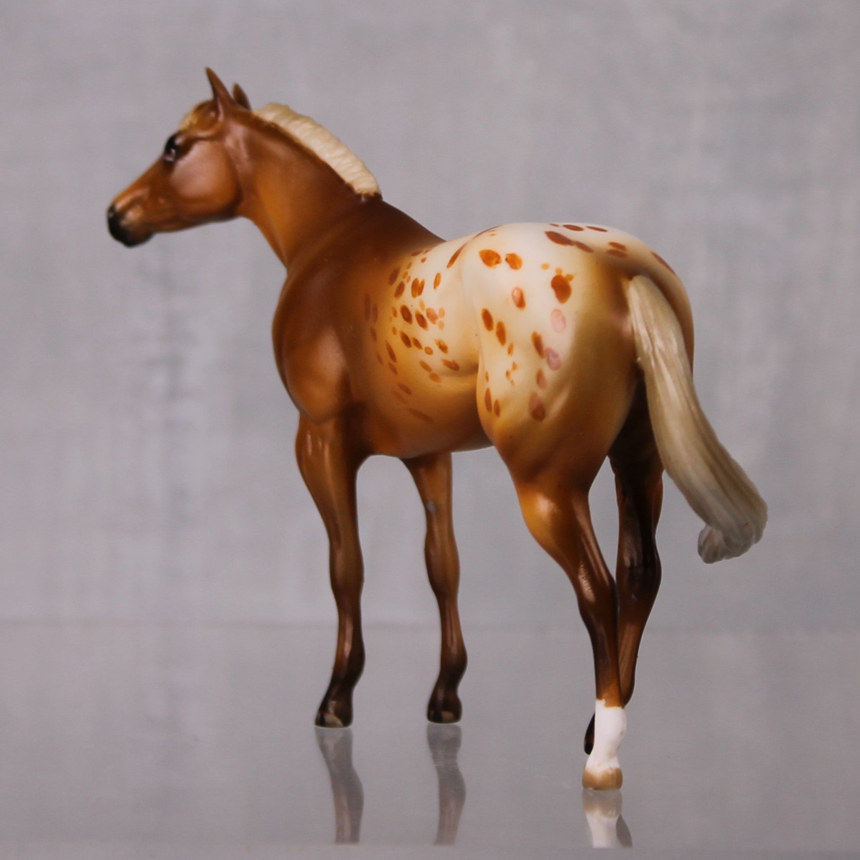SAMPLE SET Pumpkin Spice and Cinnamon LE-10 Event Run Custom Chestnut Appaloosa Stock Chip and Custom Chip Foal Set By Julie Keim LHS24