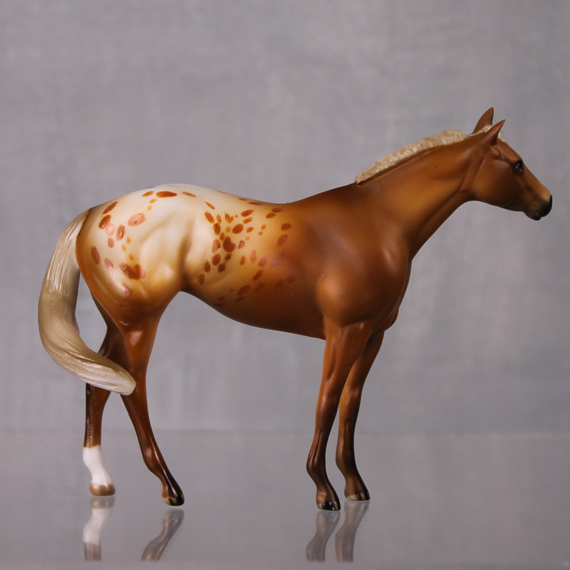 SAMPLE SET Pumpkin Spice and Cinnamon LE-10 Event Run Custom Chestnut Appaloosa Stock Chip and Custom Chip Foal Set By Julie Keim LHS24
