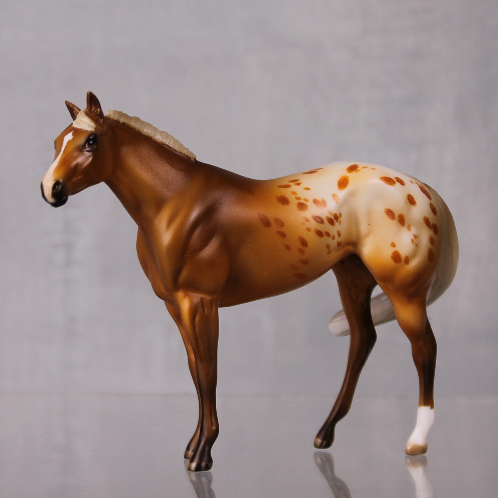 SAMPLE SET Pumpkin Spice and Cinnamon LE-10 Event Run Custom Chestnut Appaloosa Stock Chip and Custom Chip Foal Set By Julie Keim LHS24