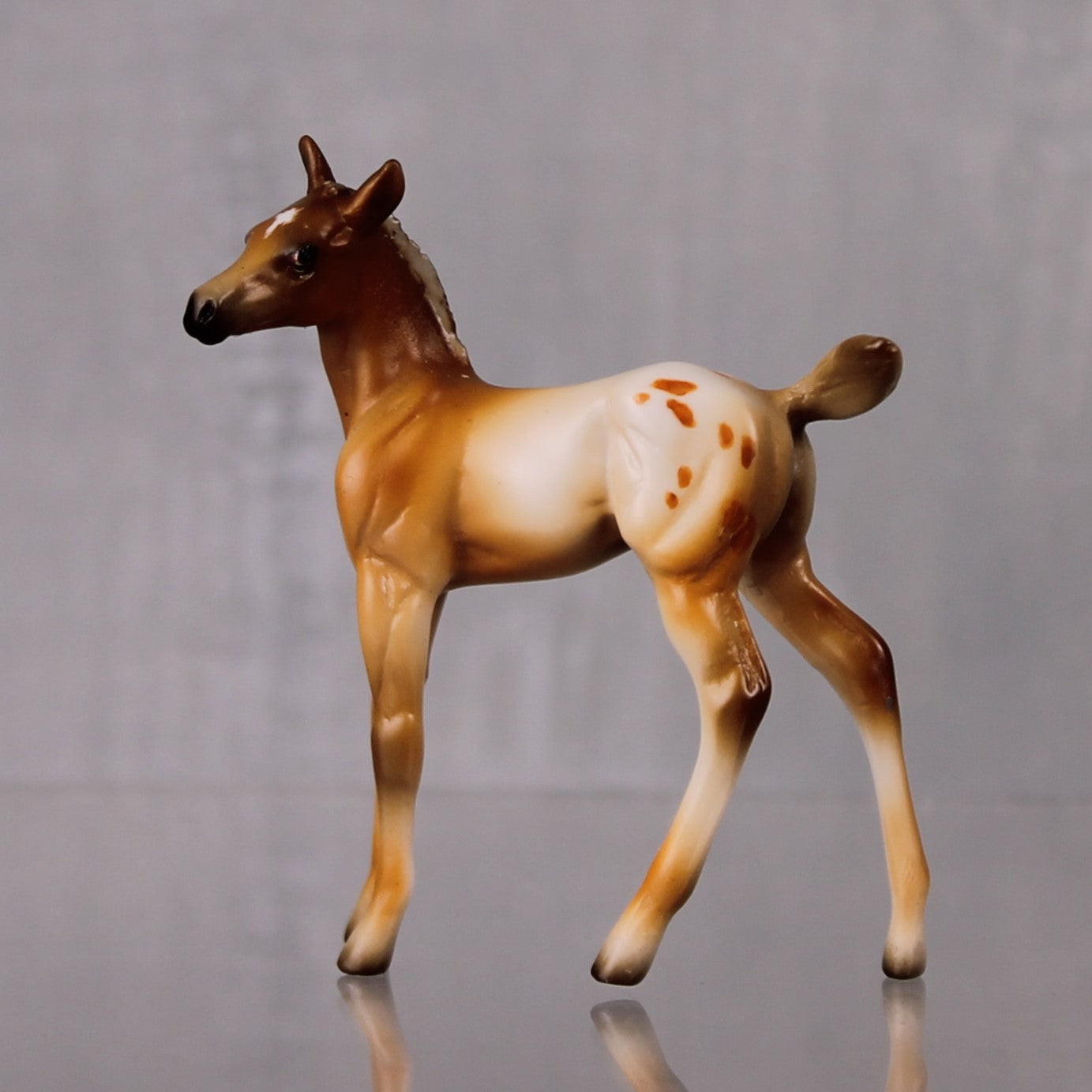 SAMPLE SET Pumpkin Spice and Cinnamon LE-10 Event Run Custom Chestnut Appaloosa Stock Chip and Custom Chip Foal Set By Julie Keim LHS24